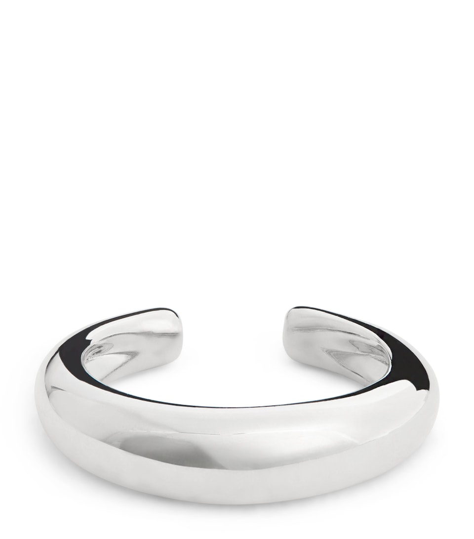 Rhodium-Plated Sterling Silver Slim Ear Cuff