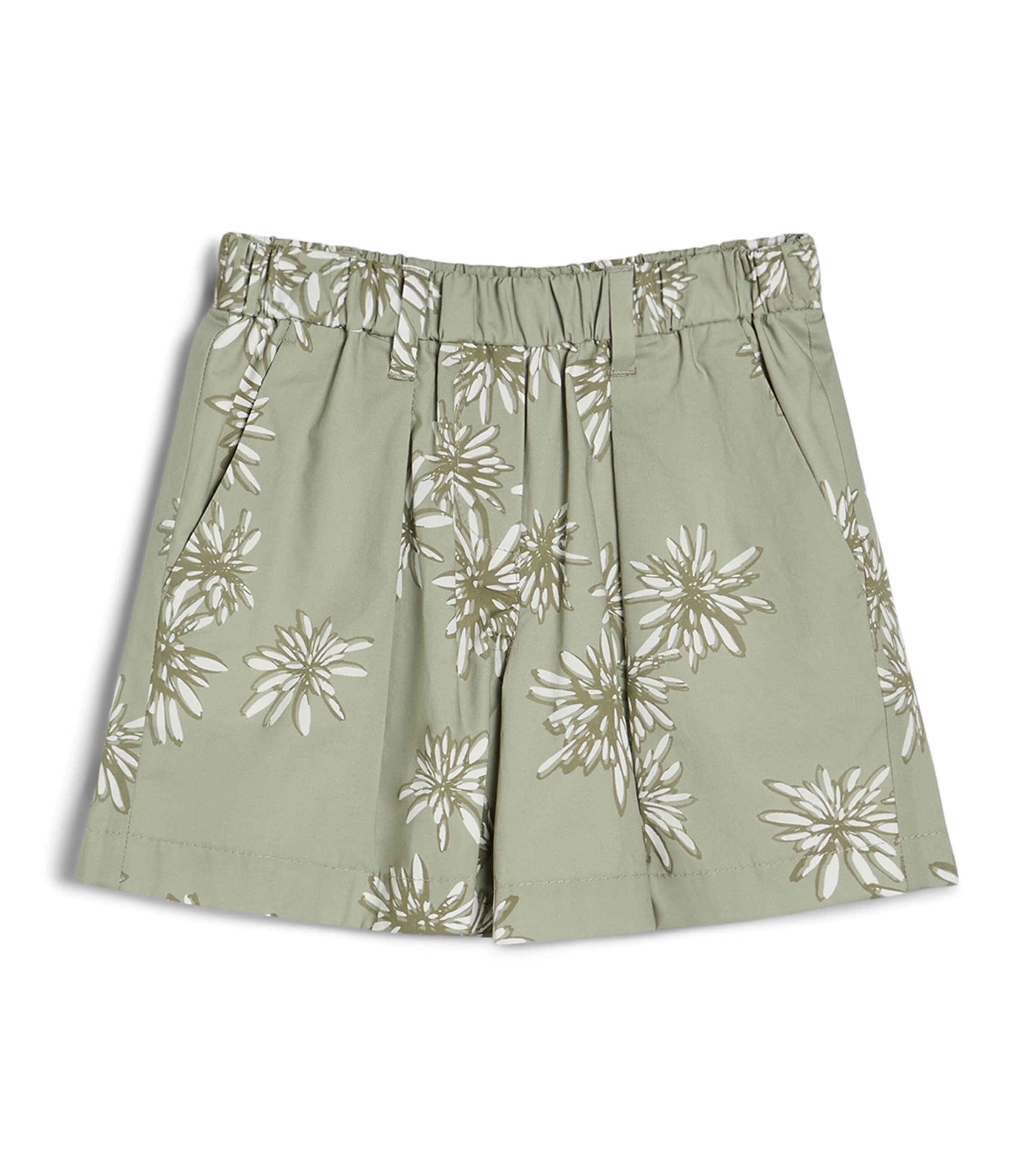 Brunello Cucinelli Kids Cotton Floral Shorts (4-6 Years)