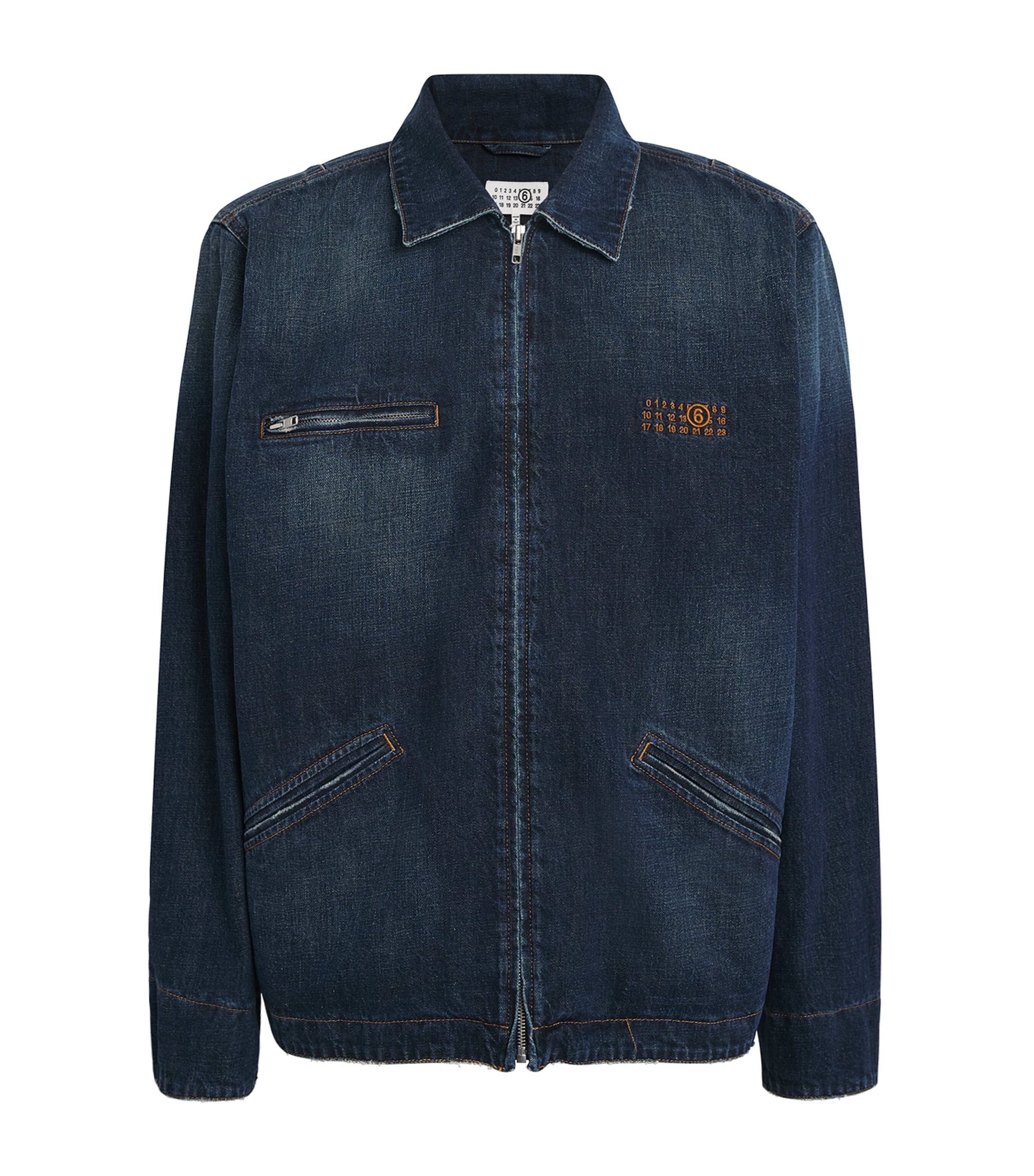 Logo Embroidery Denim Jacket