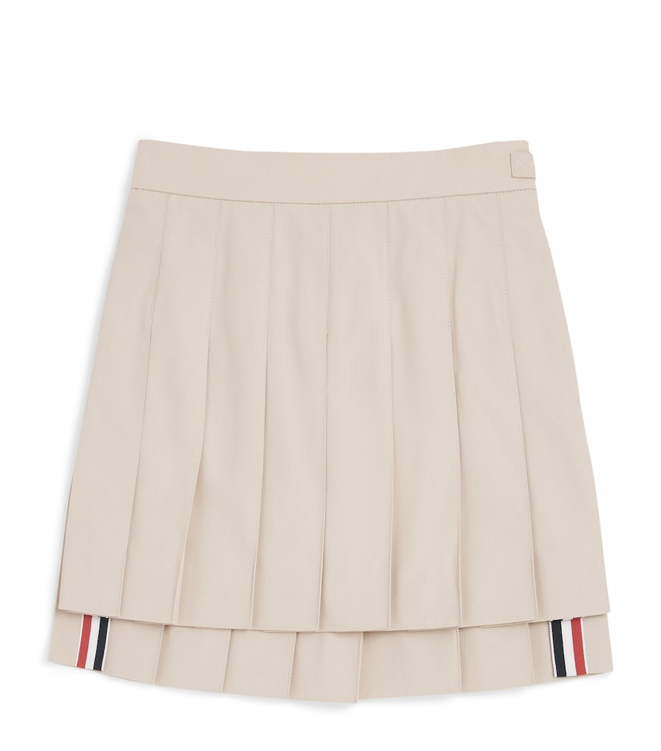 Thom Browne Kids Pleated Skirt (2-12 Years) Beige