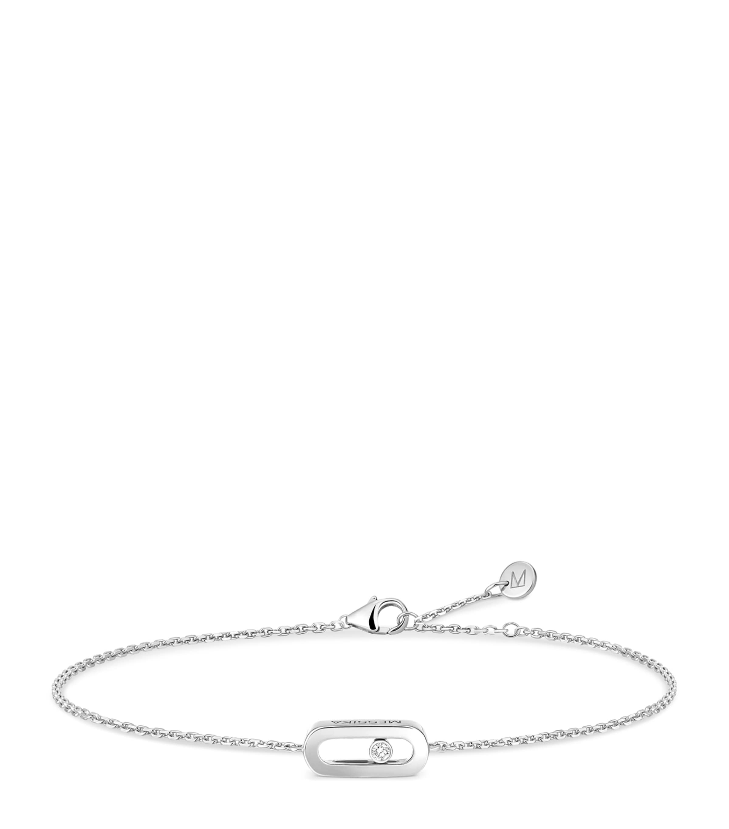 Messika Move Uno White Gold and Diamond Bracelet (0.01ct) White Gold