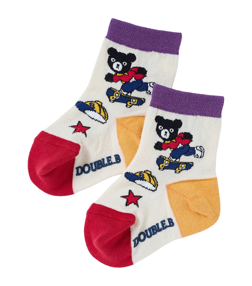 Miki House Bear Socks