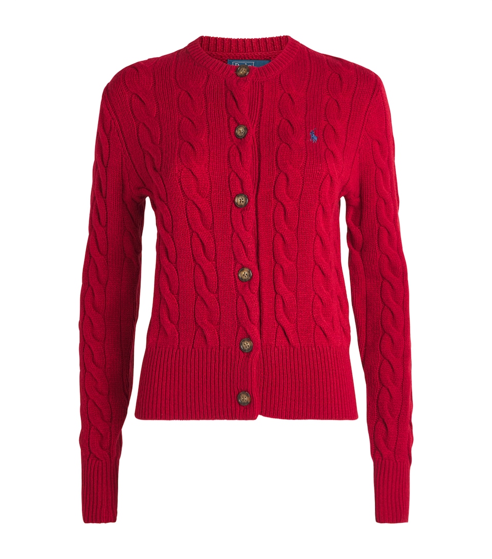 Wool-Cashmere Cable-Knit Cardigan