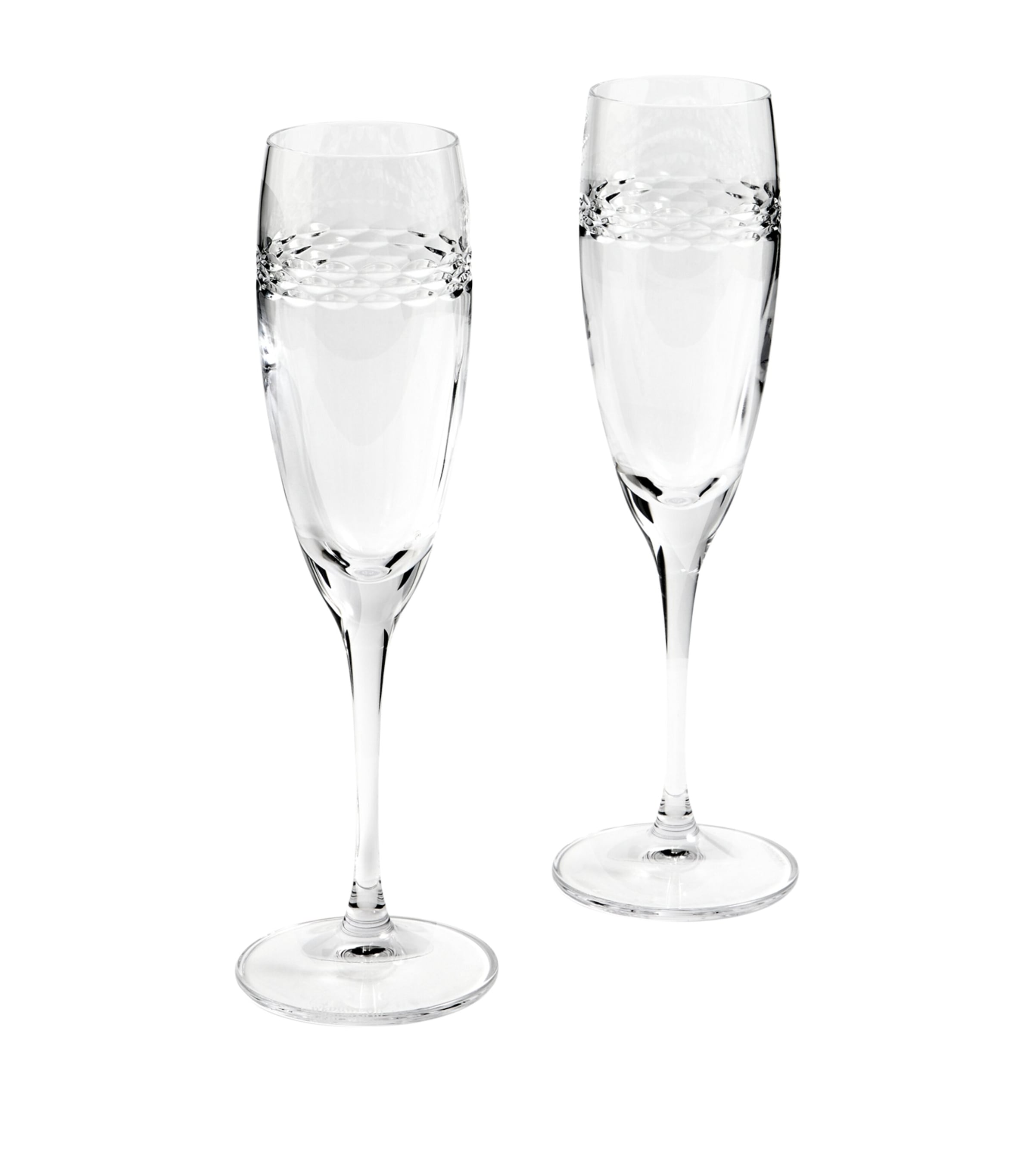 Set of 2 Crystal Neo Champagne Flutes (210ml)