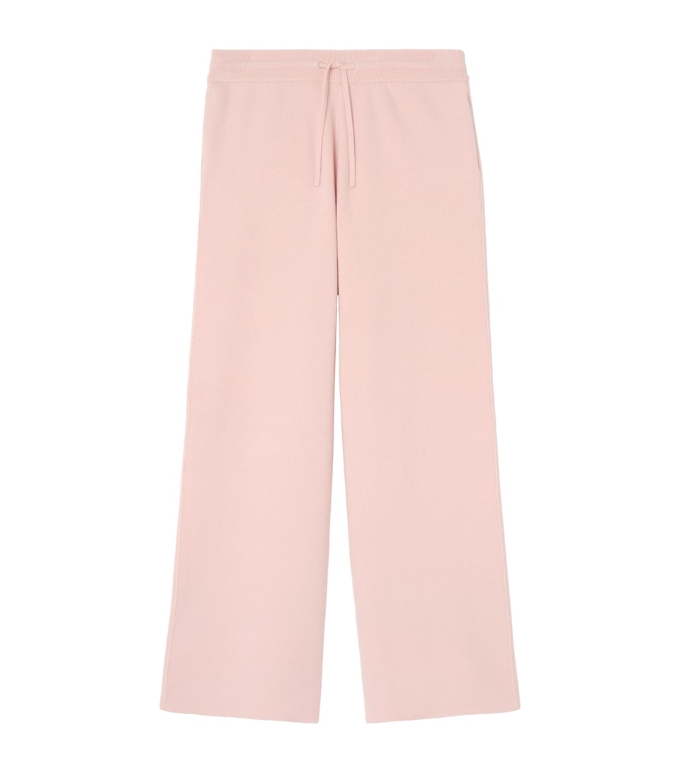 Burberry Womens Cashmere-Blend Track Pants Bouquet