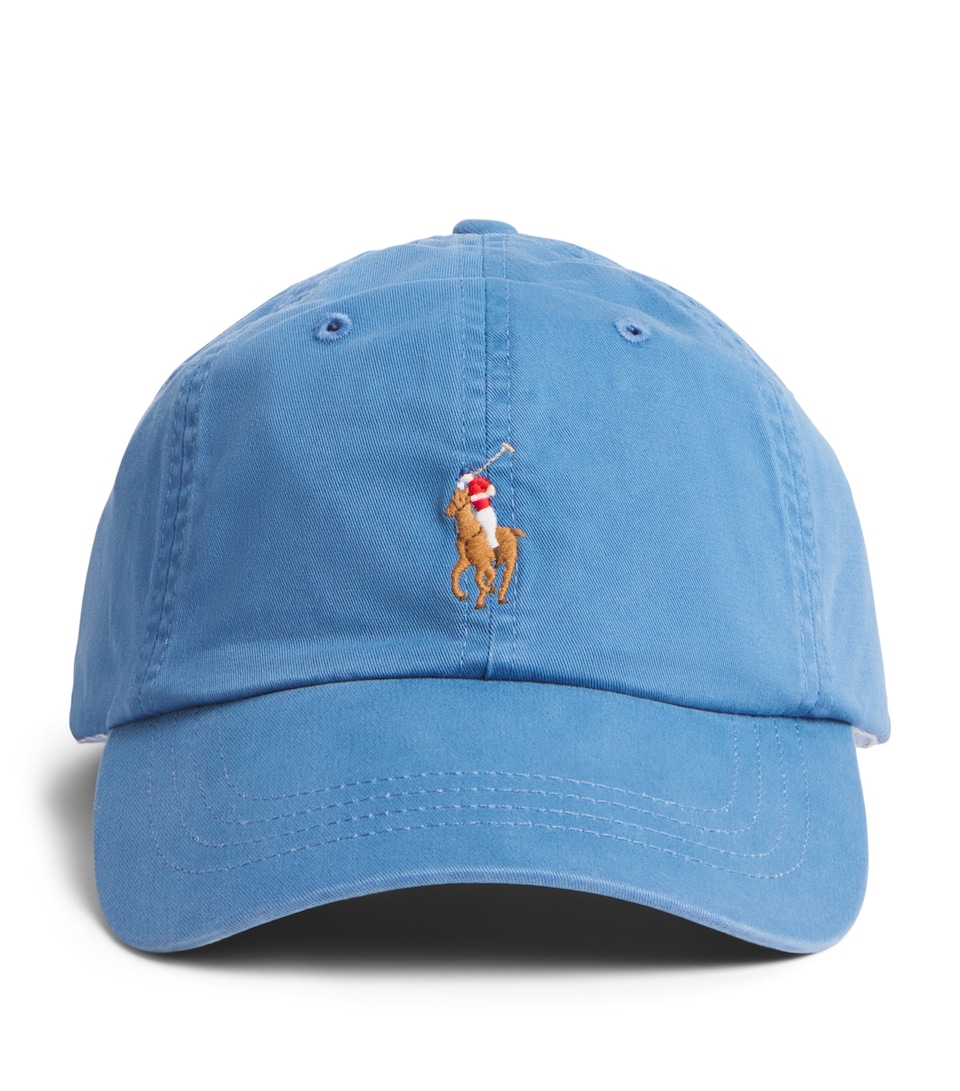 Polo Ralph Lauren Cotton Polo Pony Baseball Cap Delta Blue