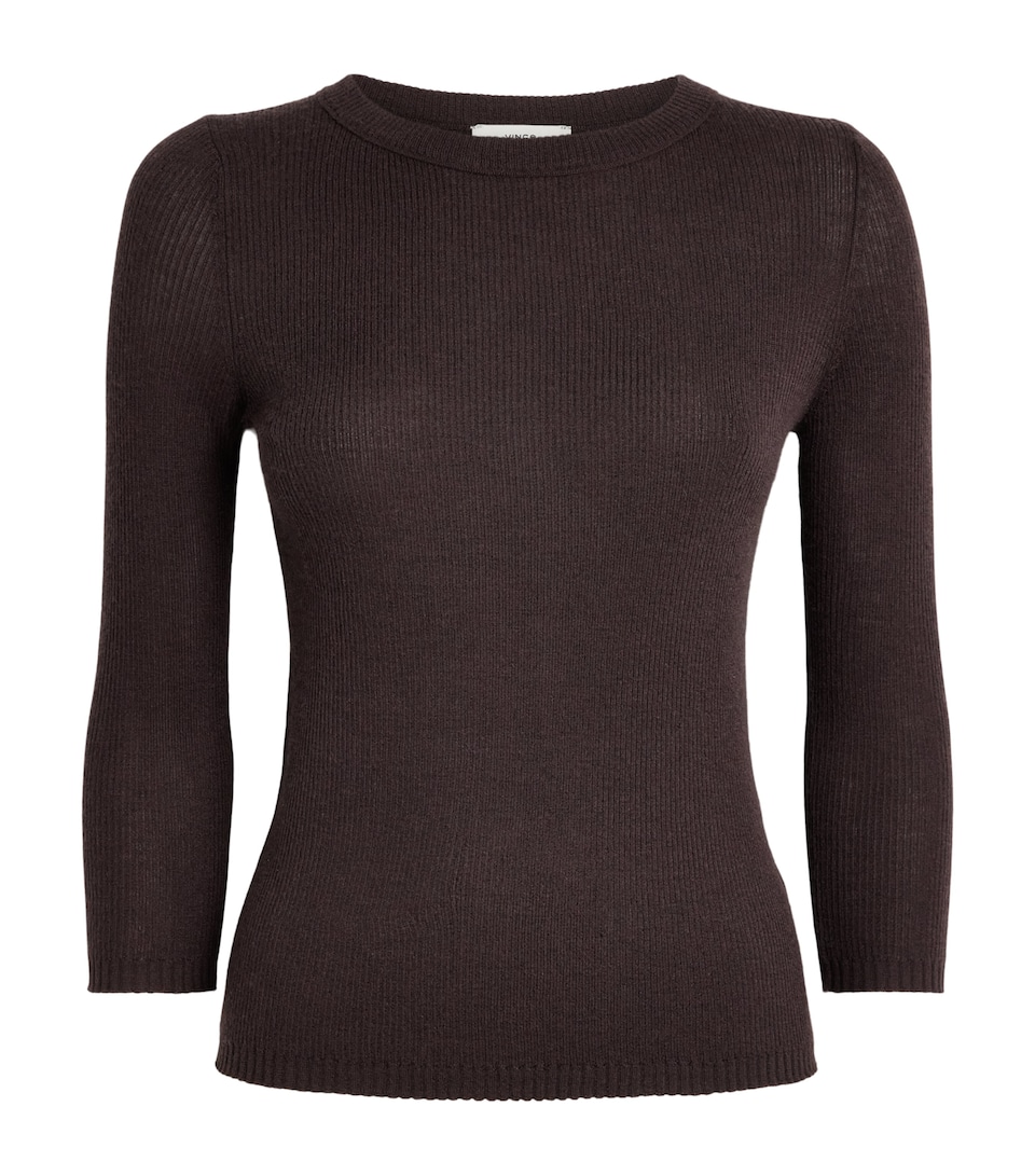 Vince Womens Cashmere-Silk Sweater Iron