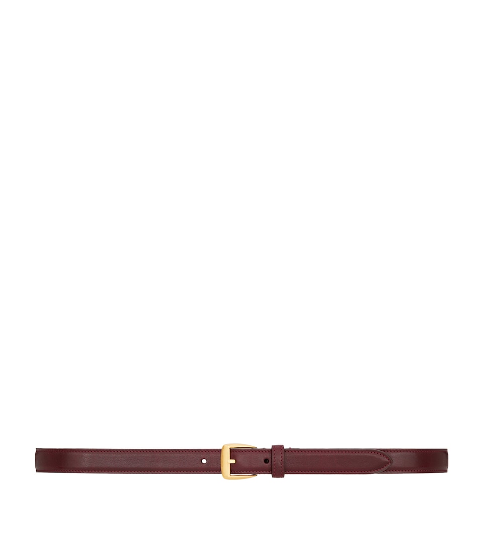 Leather Trapezoid Buckle Belt
