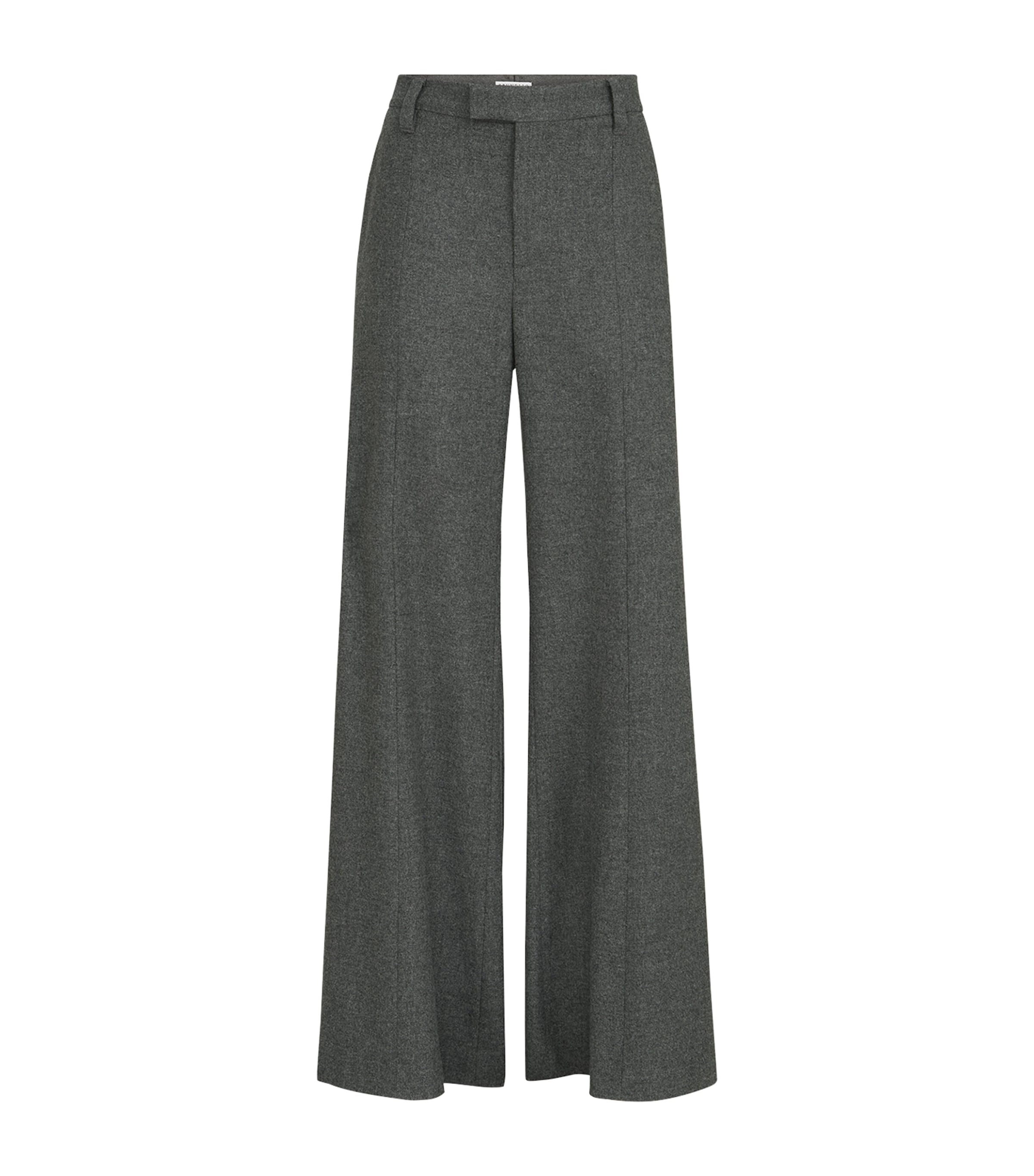 Brunello Cucinelli Womens Wool-Cashmere Flare Tailored Trousers