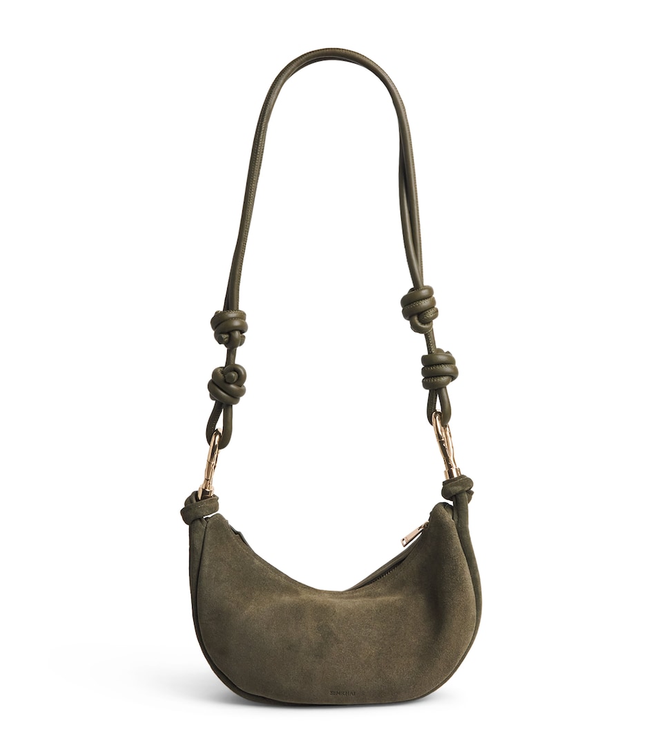 Suede Avery Shoulder Bag