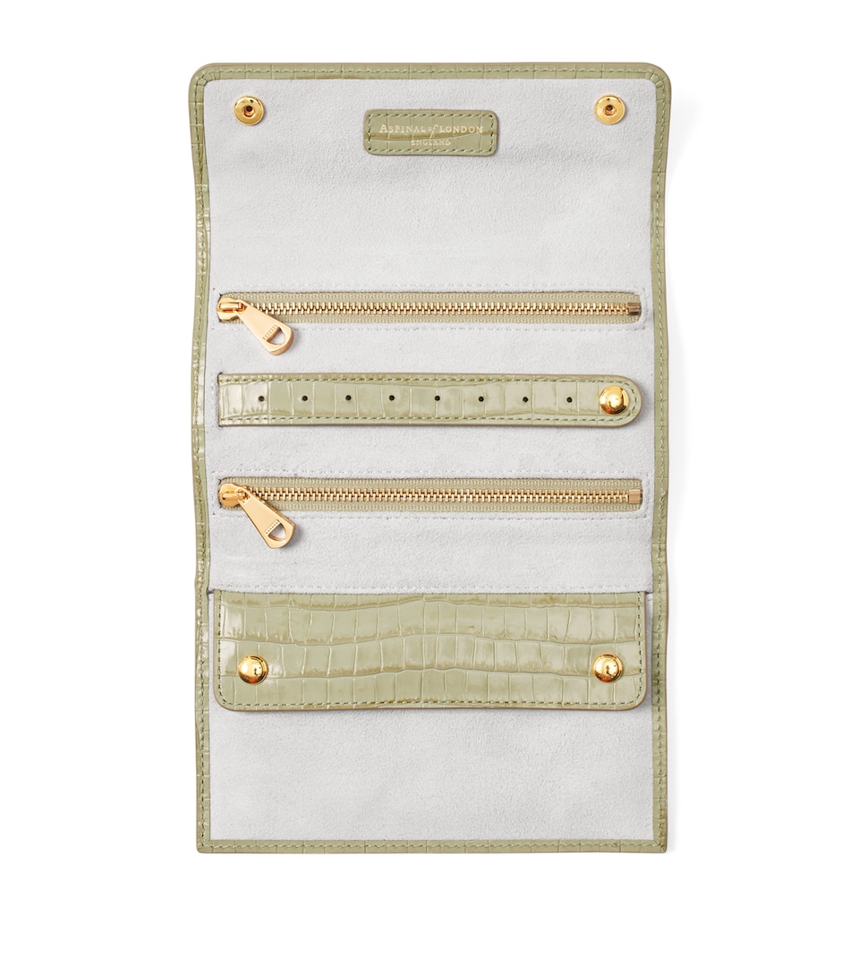 Leather Jewellery Roll Box