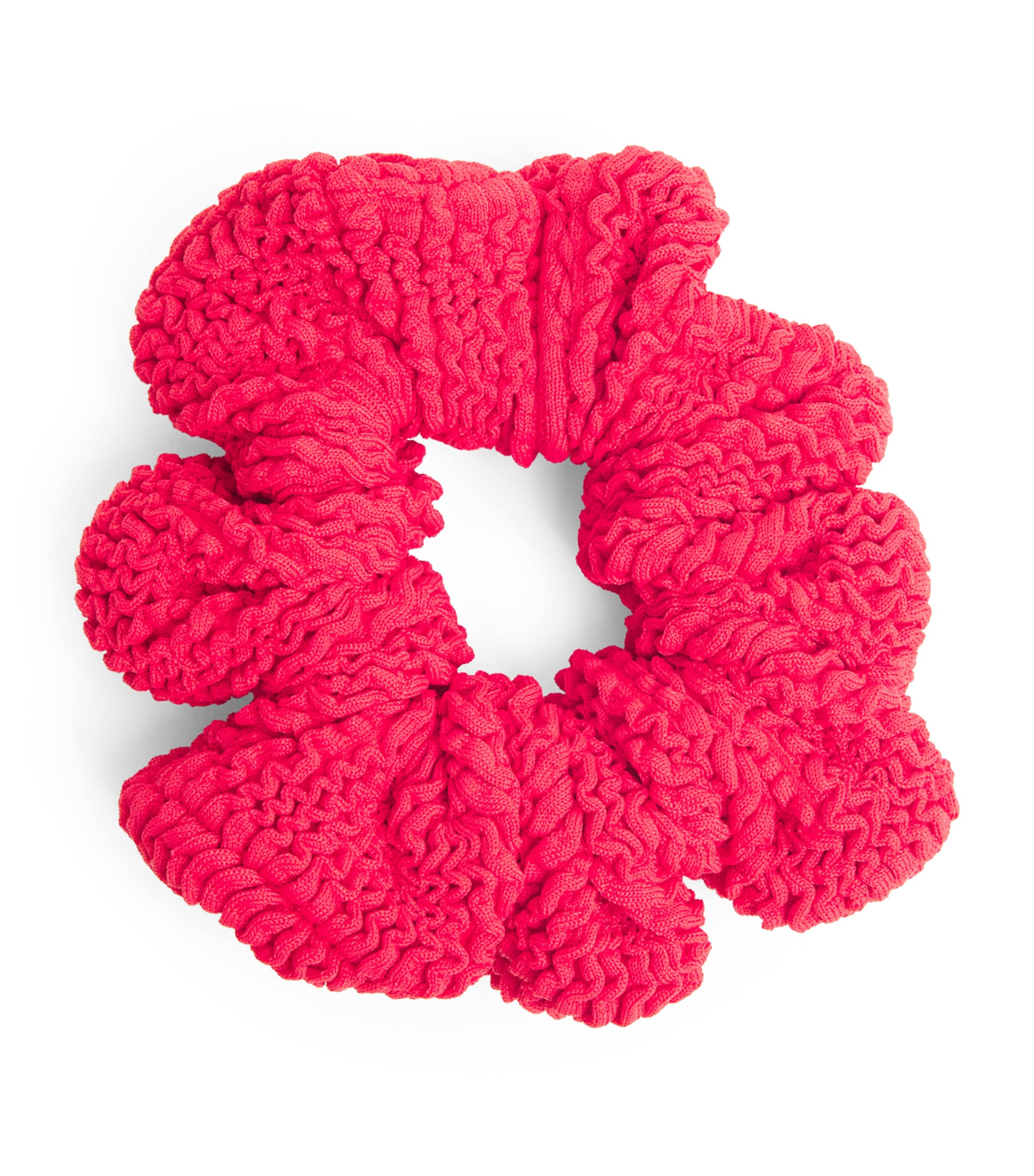 Hunza G Crinkle Scrunchie Red