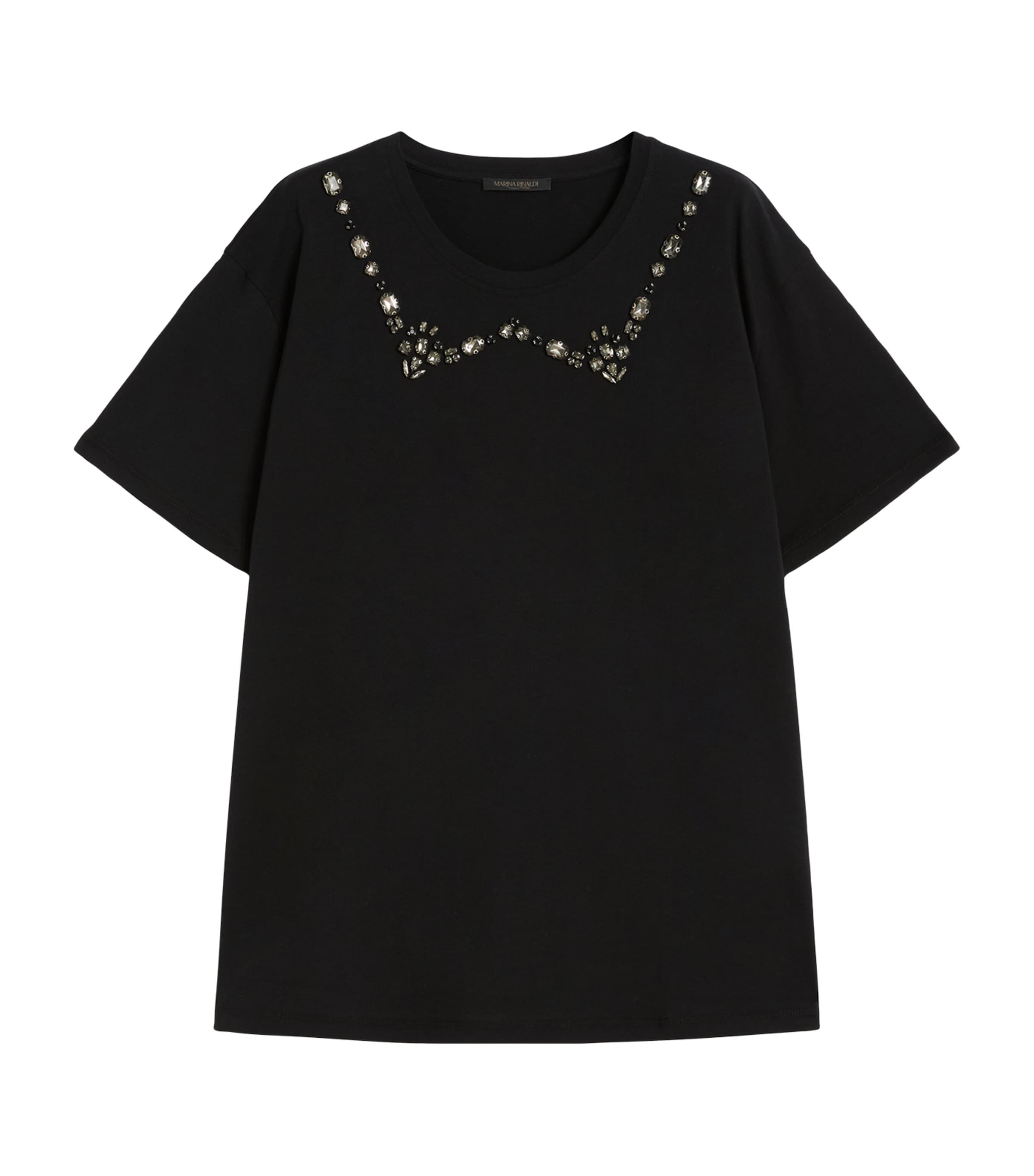 Cotton Jewel-Embellished Reed T-Shirt
