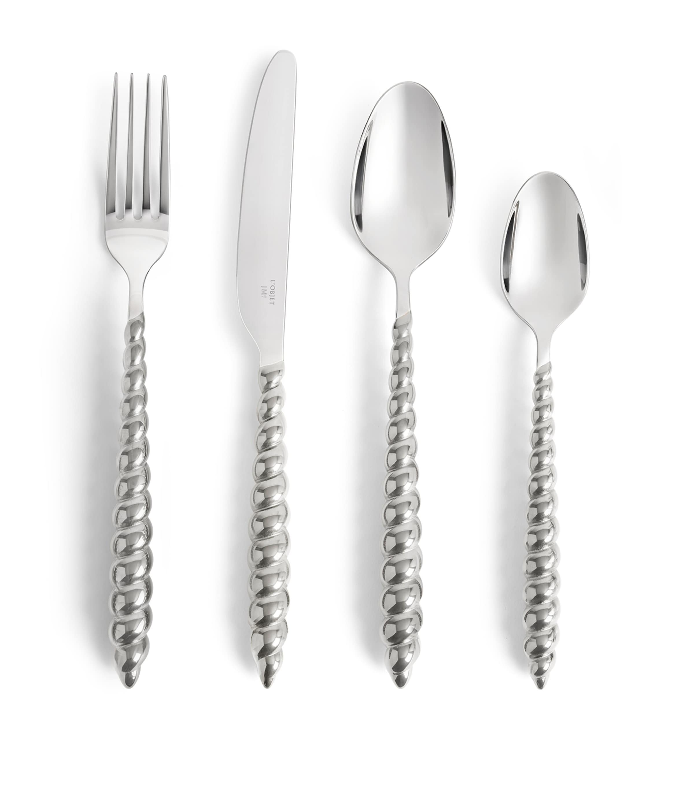 L'Objet x Jessica McCormack Stainless Steel 4-Piece Cutlery Set