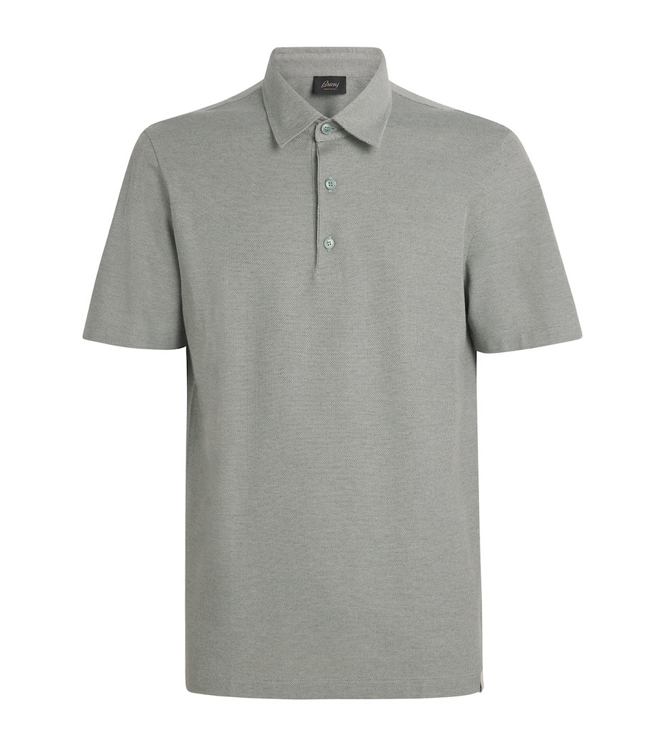 Brioni Mens Cotton Polo Shirt