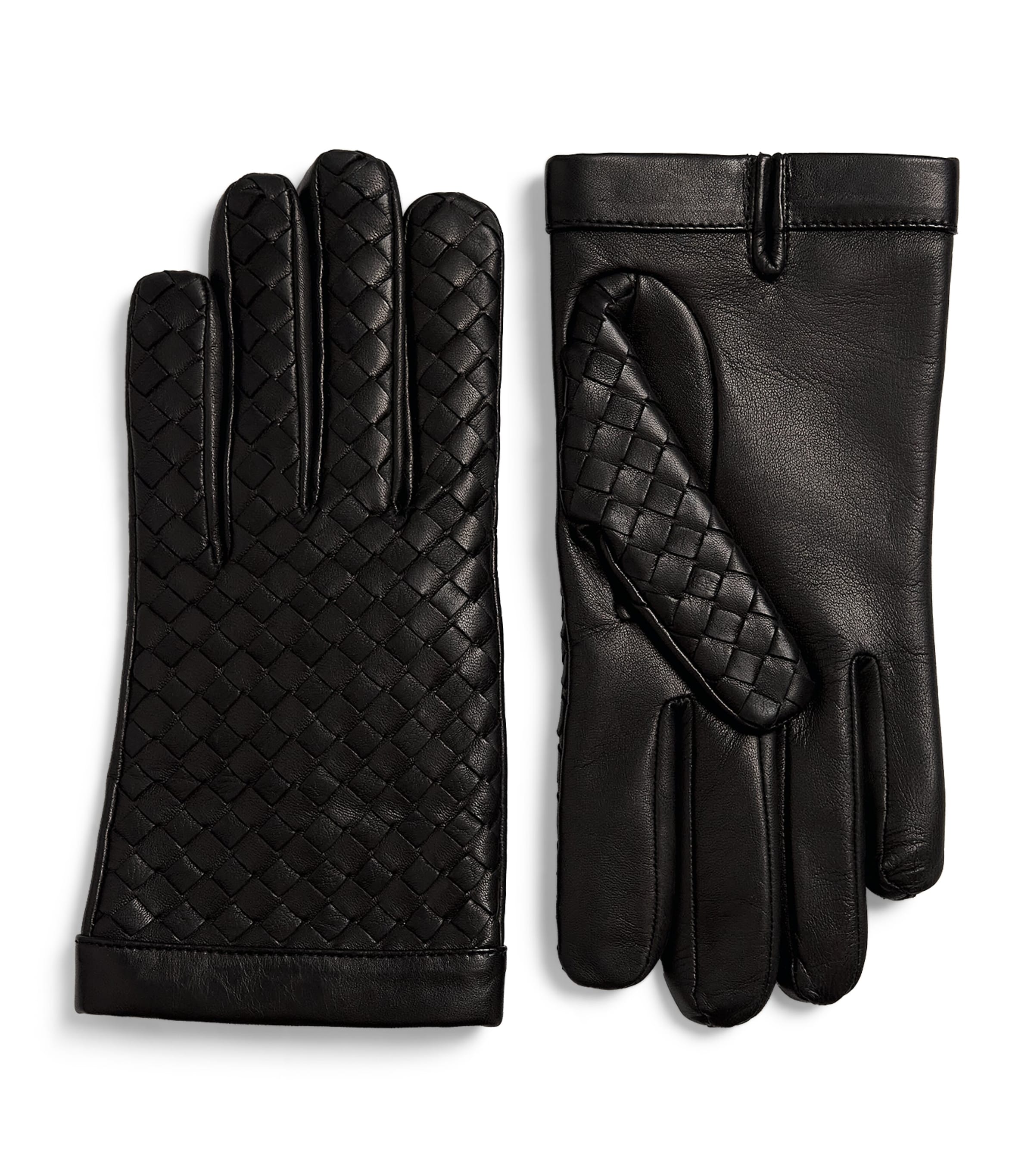 Hamerli Woven Leather Marcel Gloves Black
