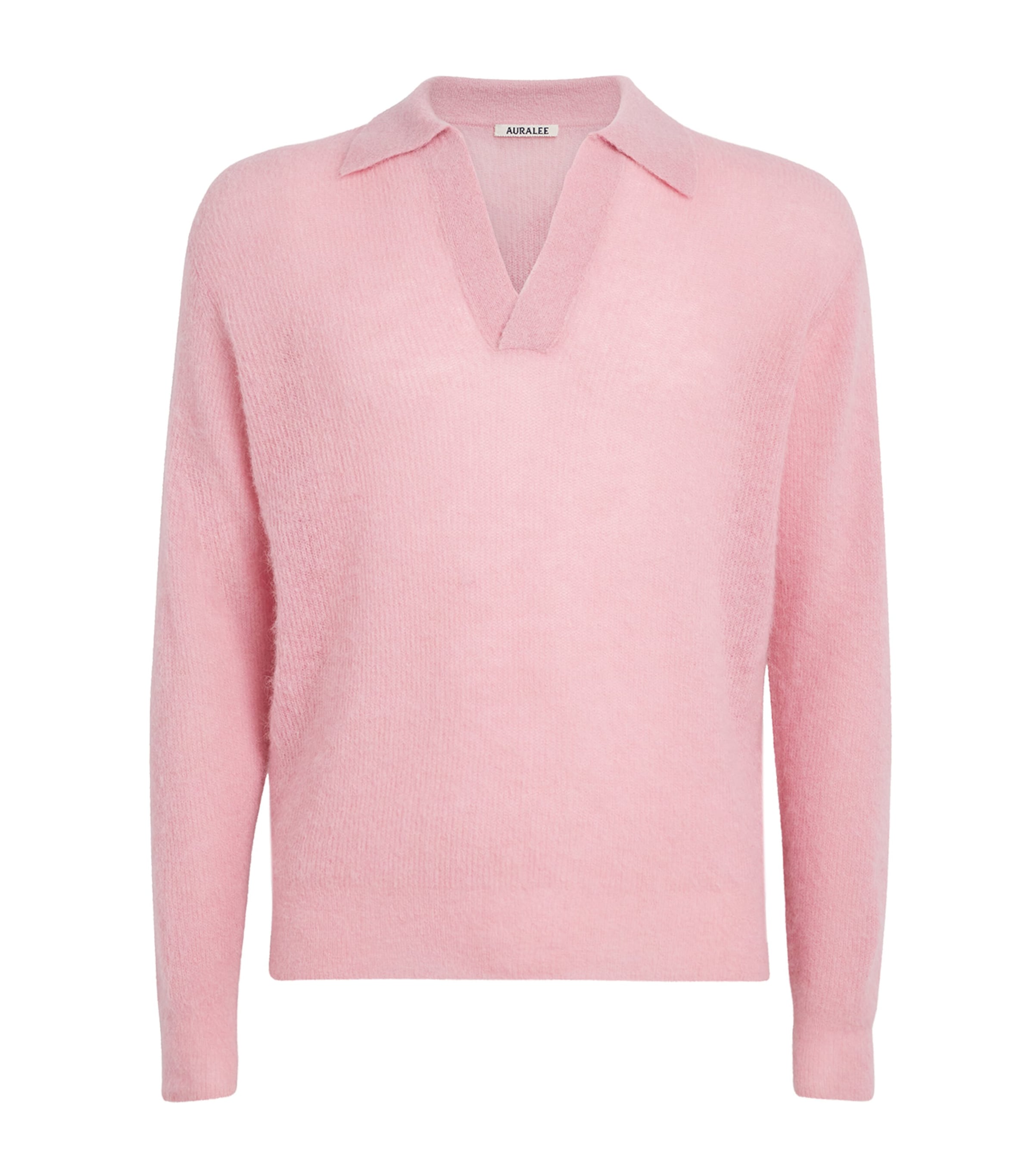 Alpaca-Blend Open Collar Jumper