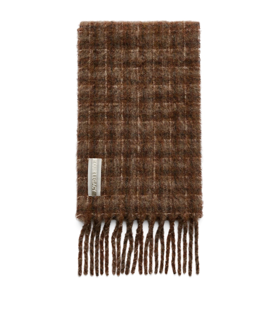 Alpaca-Blend Dorf Check Estate Scarf