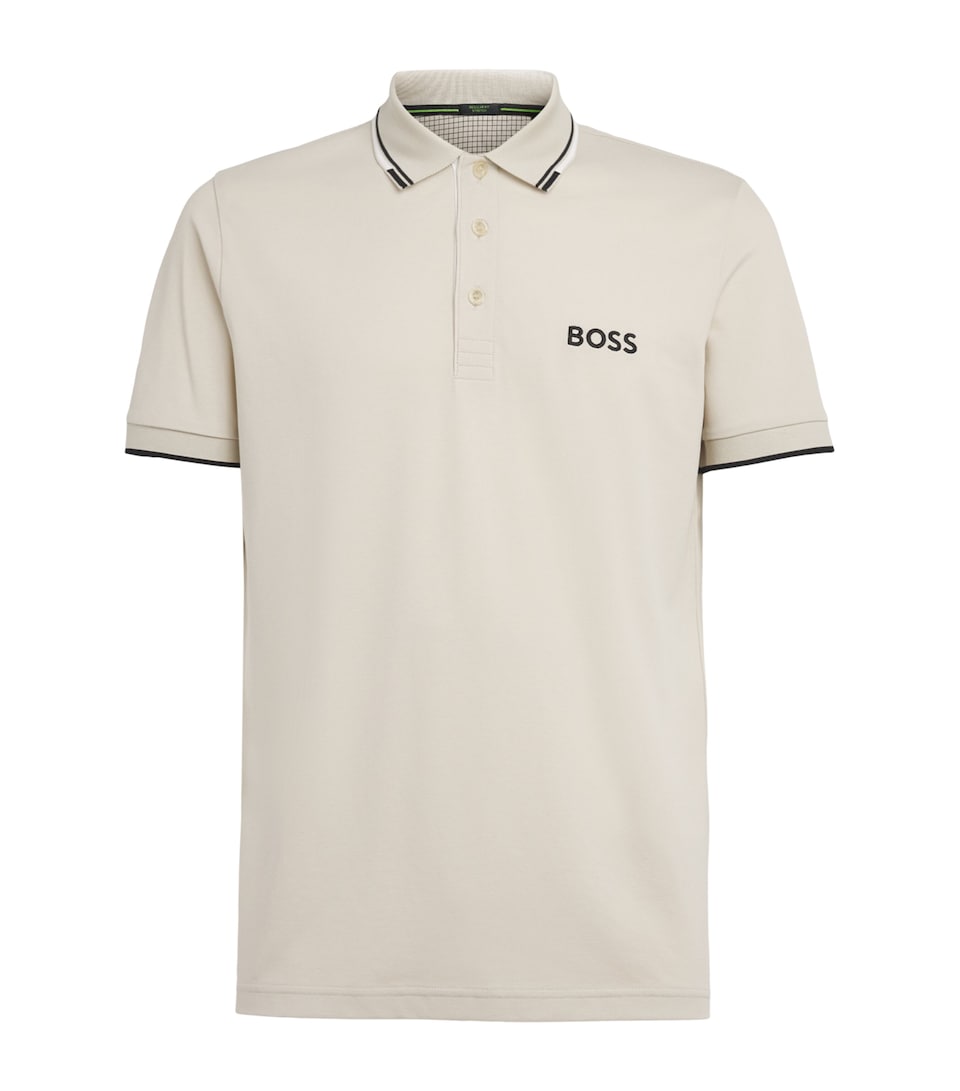 BOSS Mens Paddy Polo Shirt Light Beige