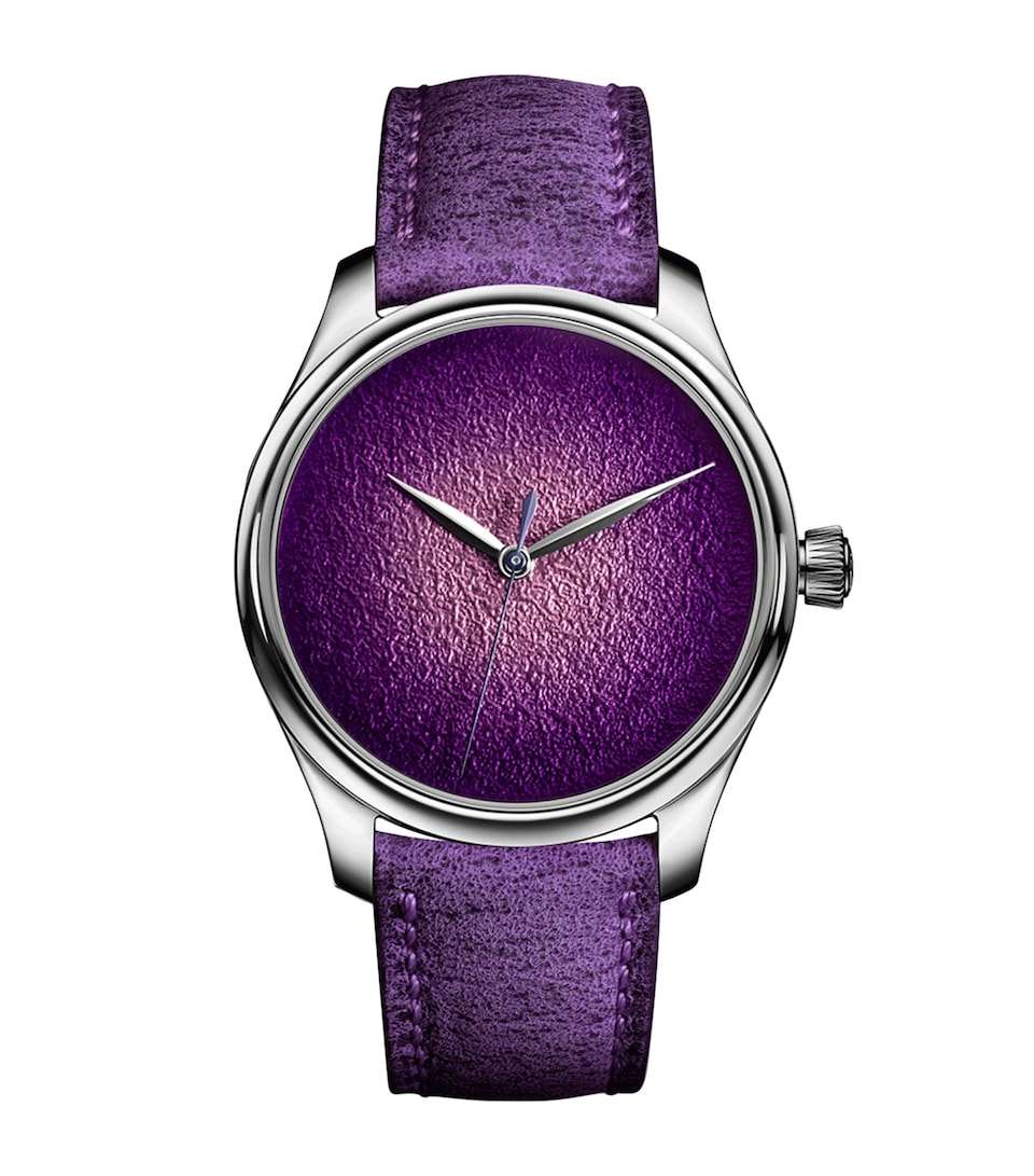H. Moser & Cie Stainless Steel Endeavour Centre Seconds Concept Watch 40mm Purple