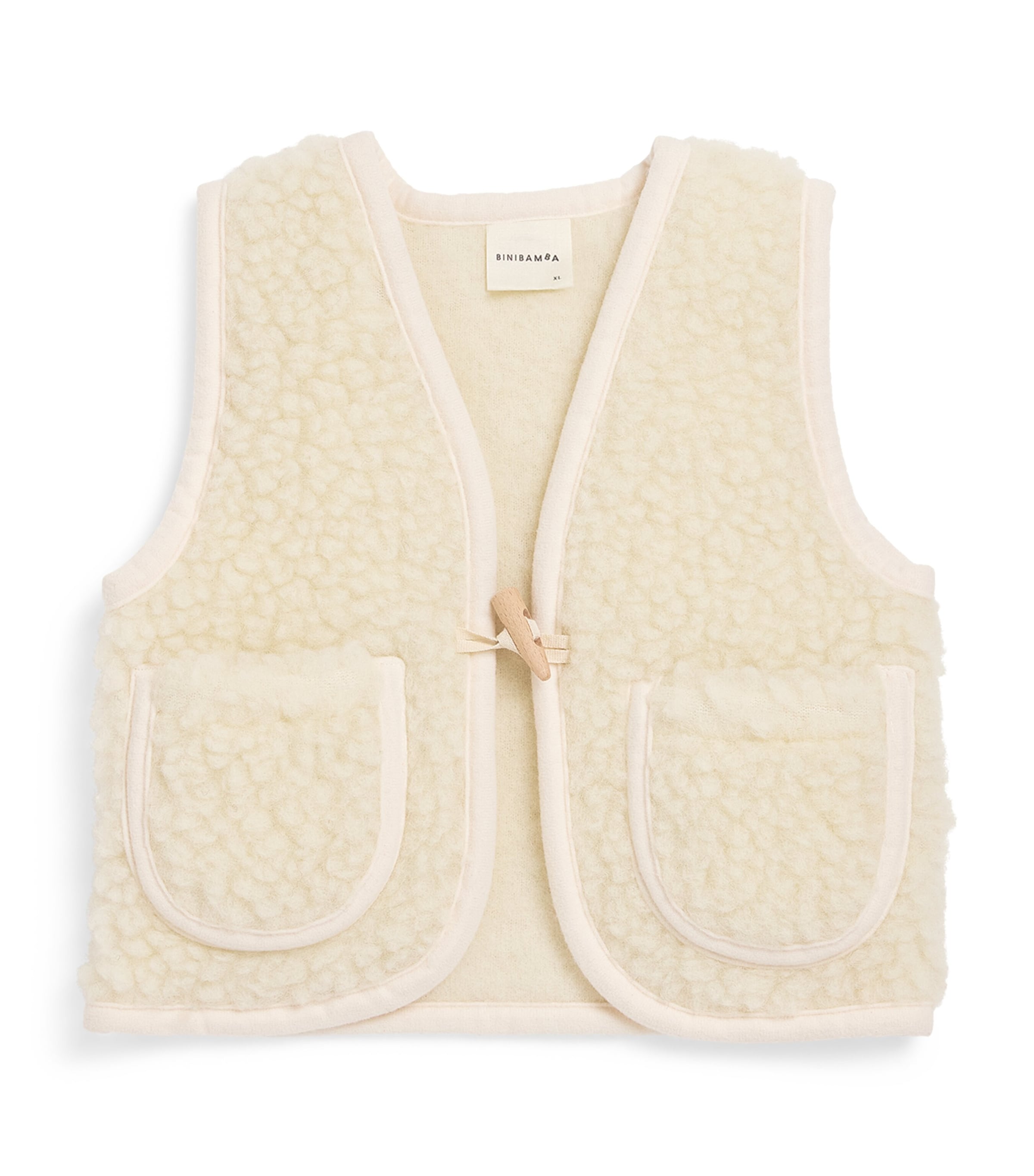 Binibamba Merino Wool Gilet (2-4 Years) Milk
