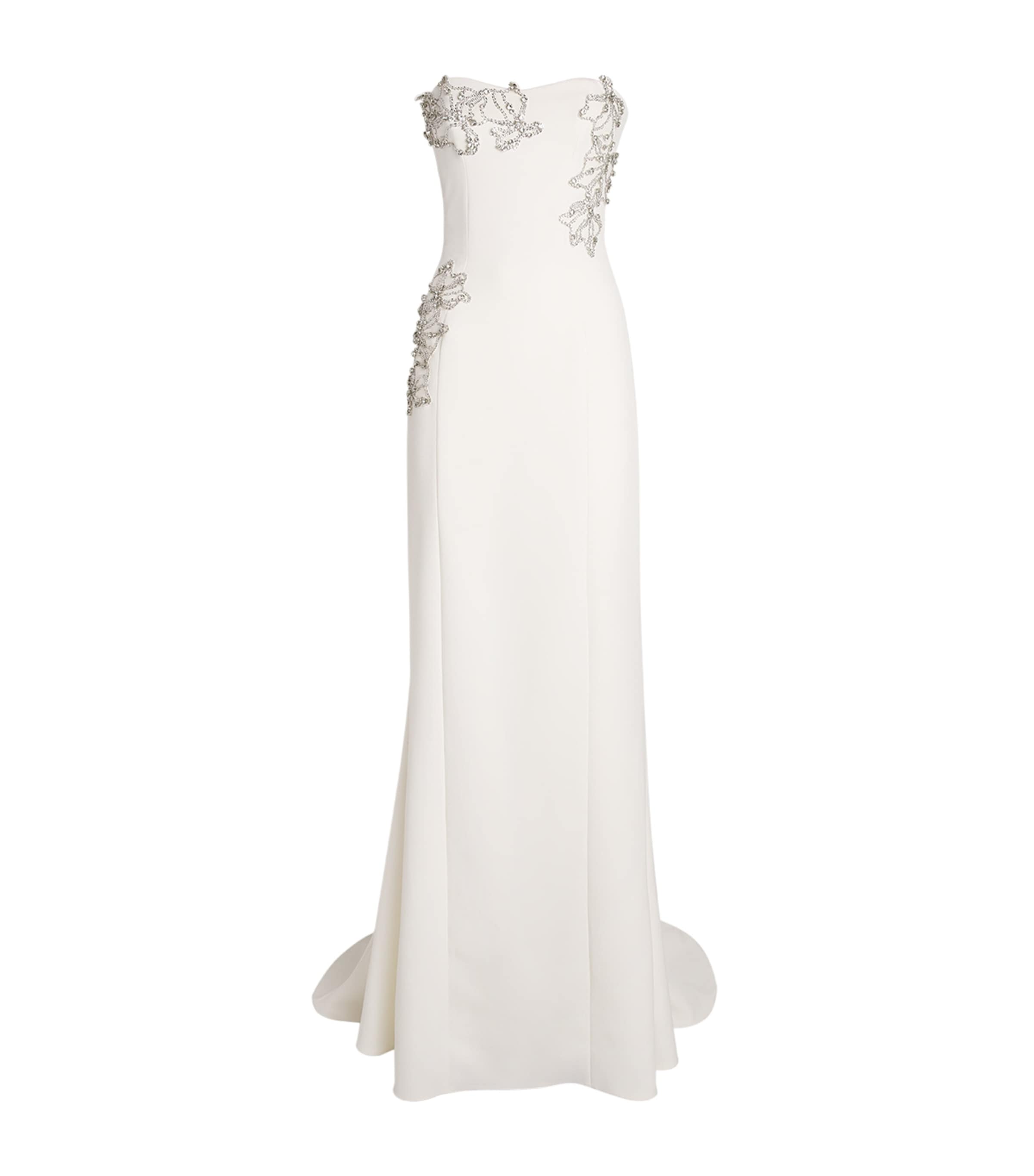 Crepe Embellished Angelina Gown