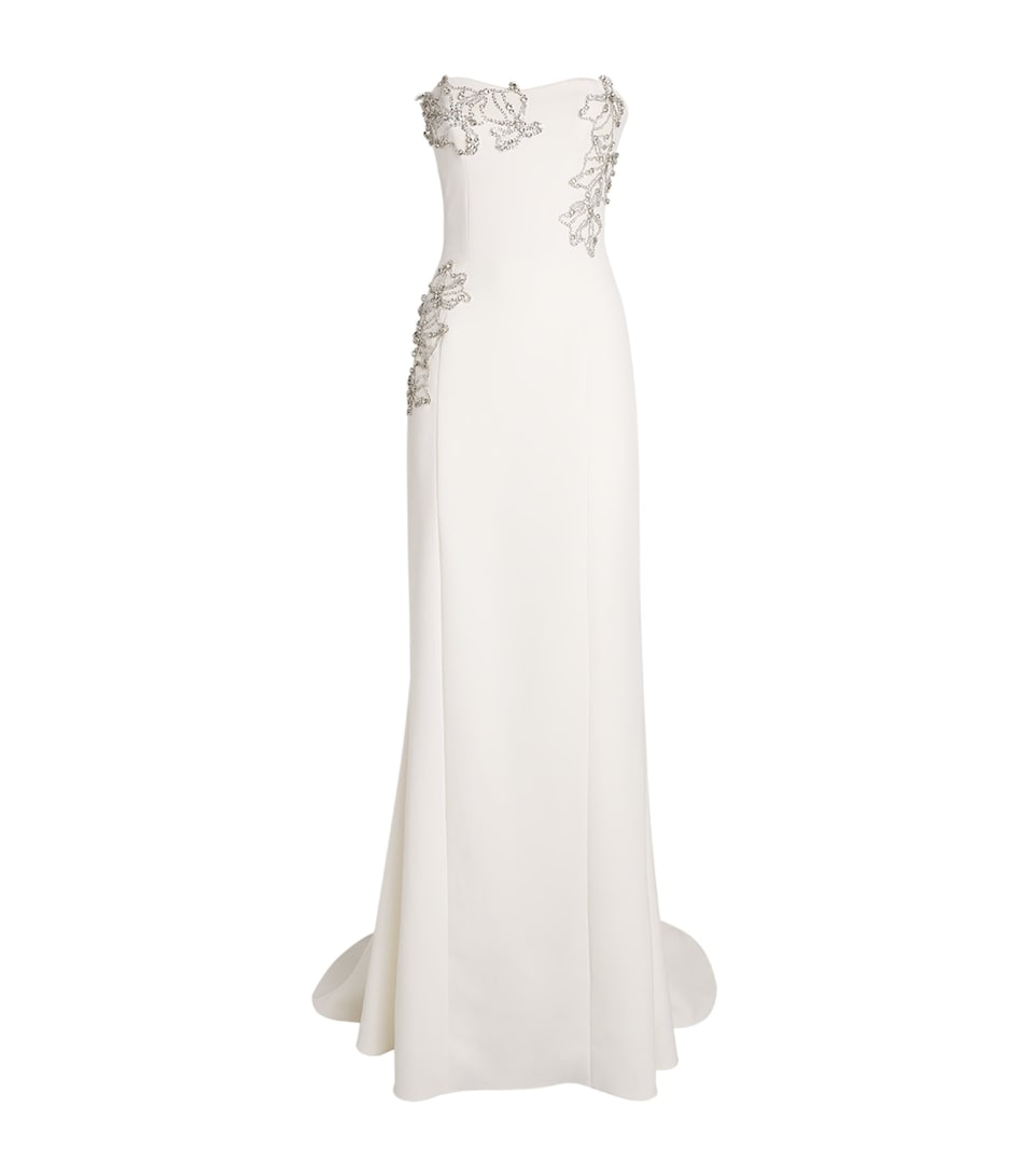 Crepe Embellished Angelina Gown
