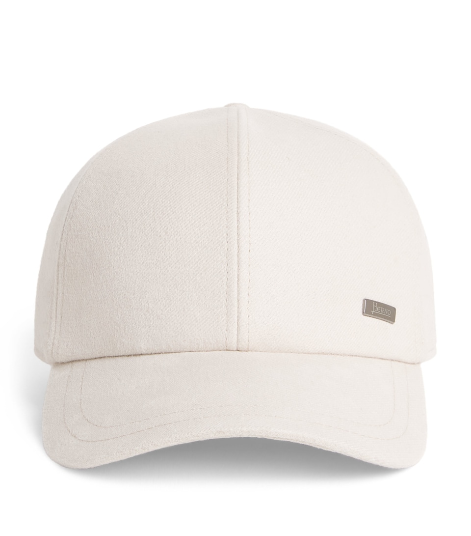 Herno Cashmere-Silk Baseball Cap Chantilly