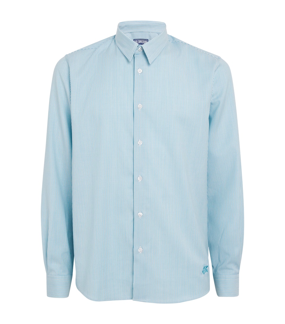 Wool-Blend Stripe Rayures Shirt