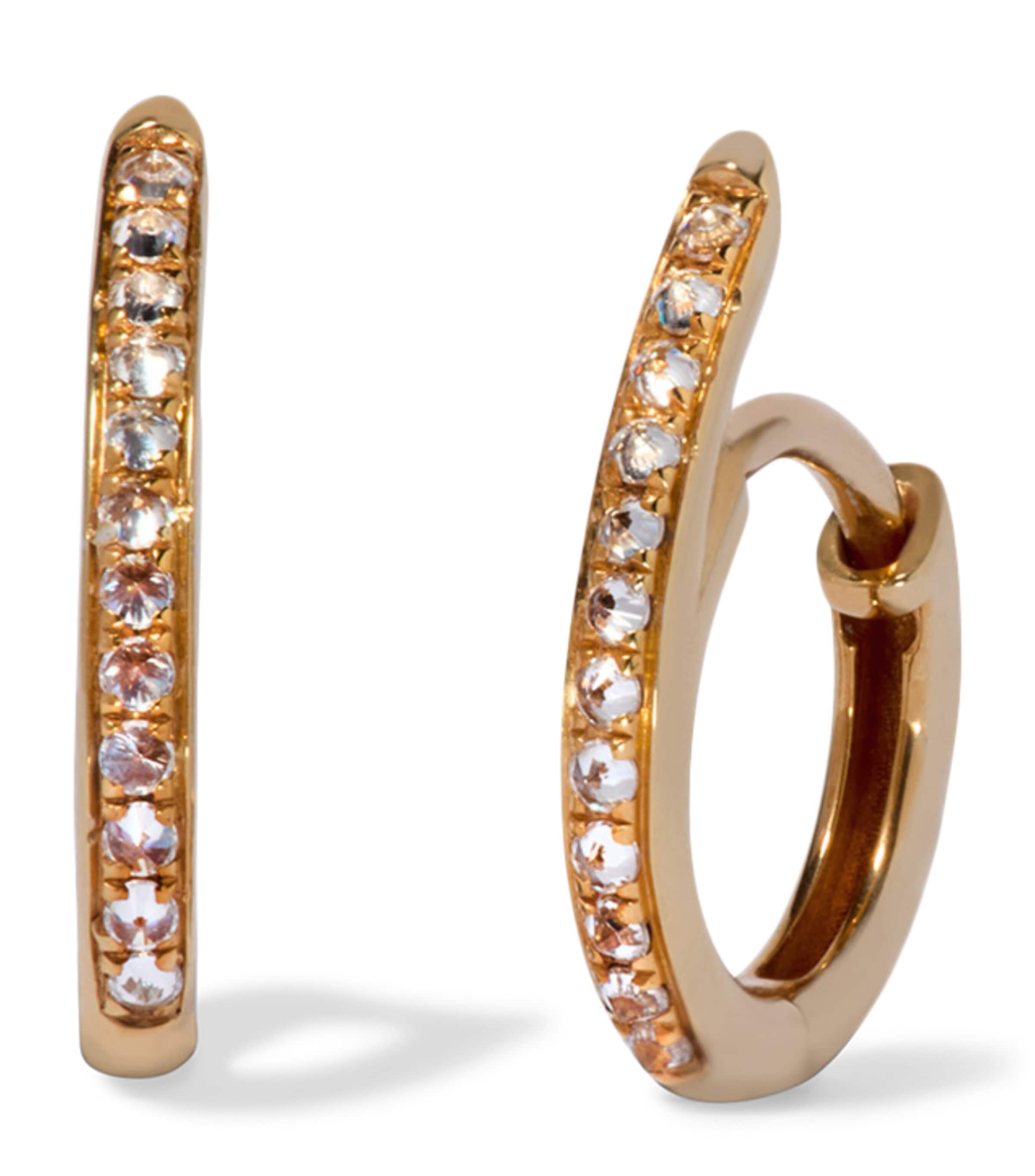 Annoushka Yellow Gold and Diamond Six Hoop Earrings