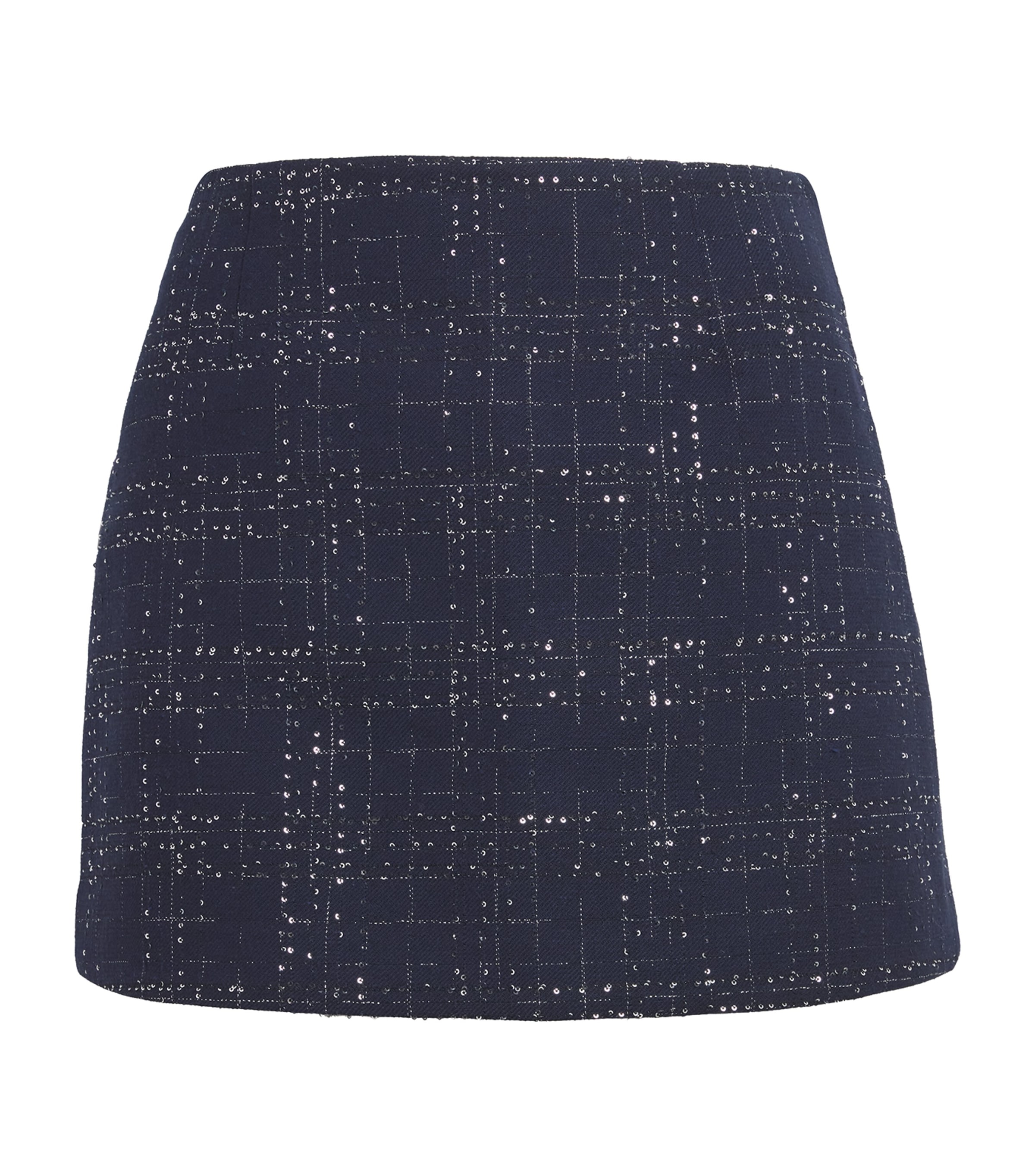 Maje Womens Check Mini Skort Navy