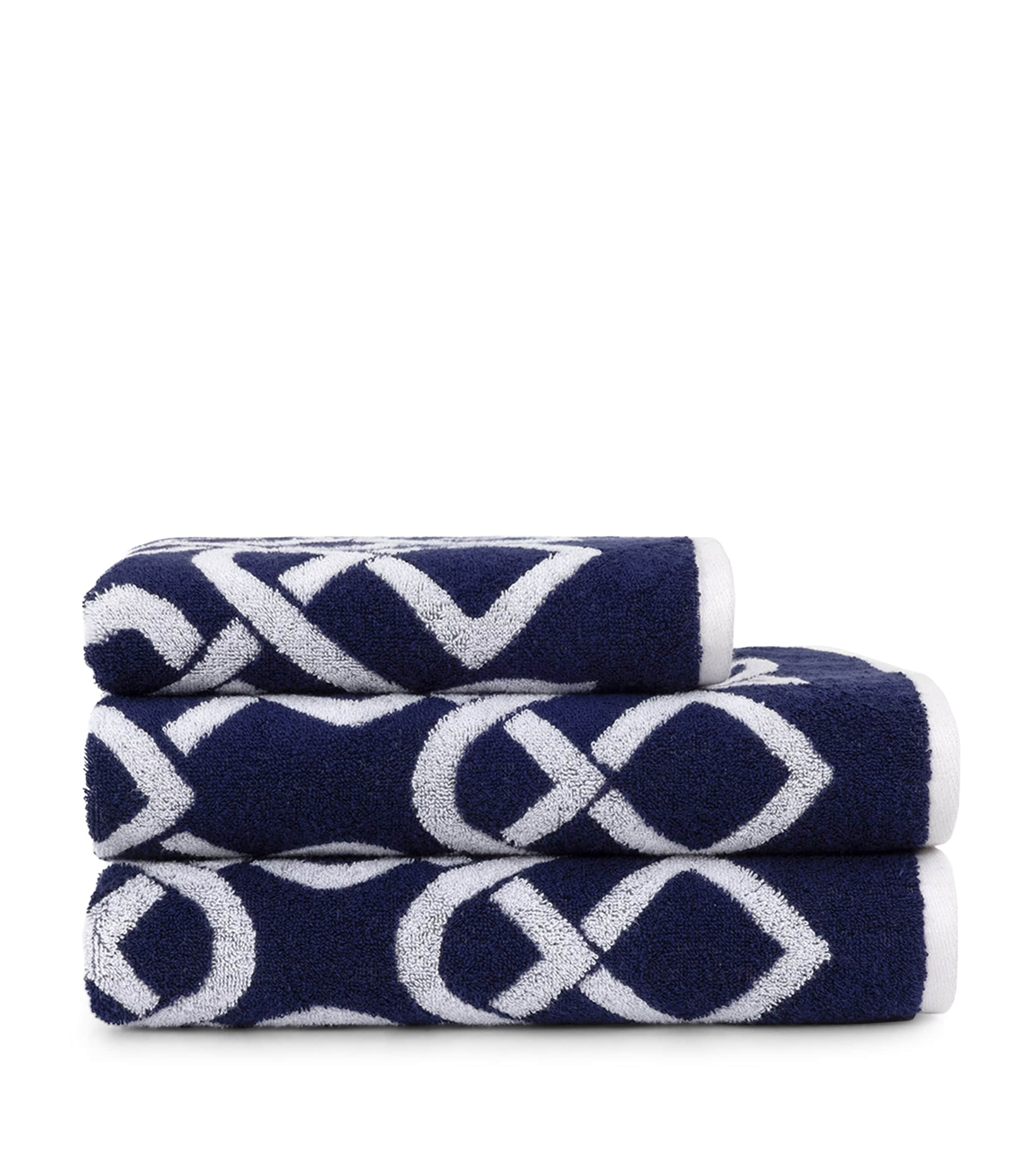 Yves Delorme Apollon Guest Towel (42cm x 70cm) Marine