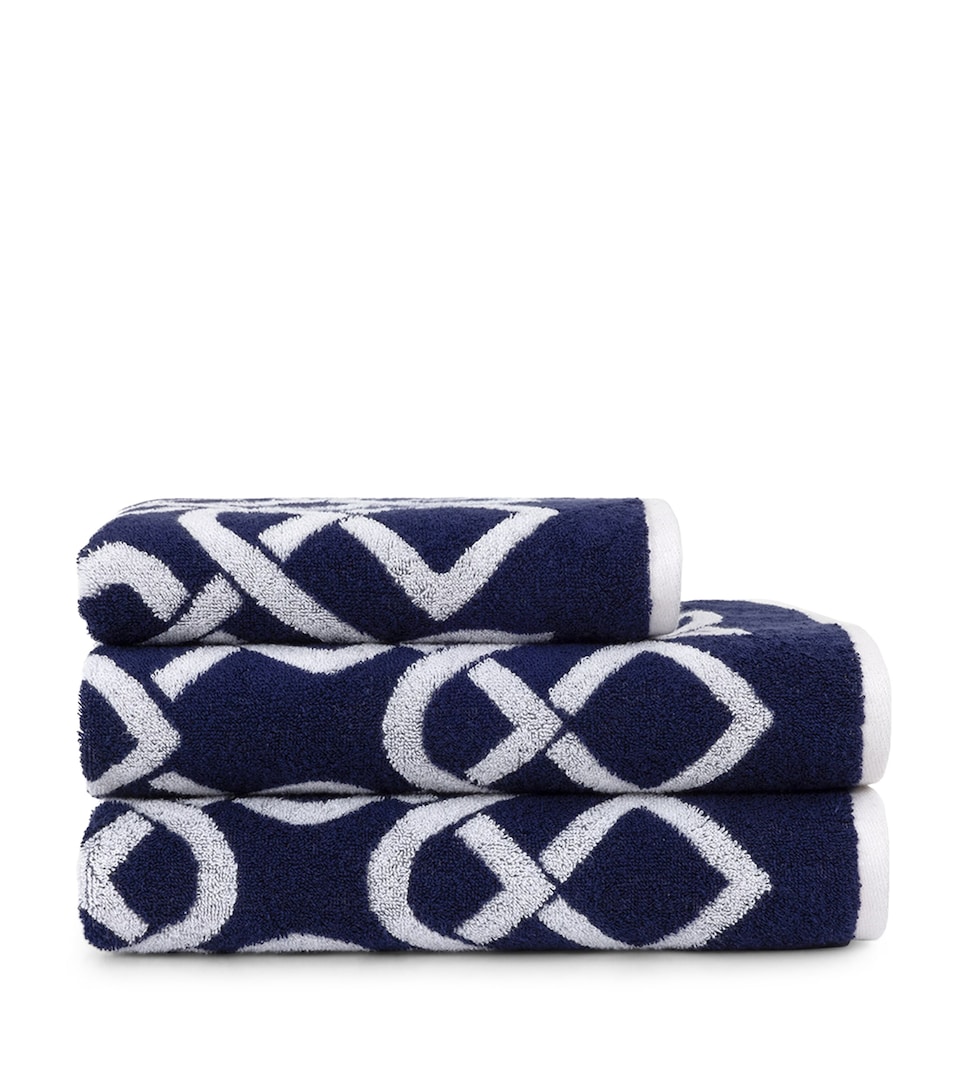 Yves Delorme Apollon Guest Towel (42cm x 70cm) Marine