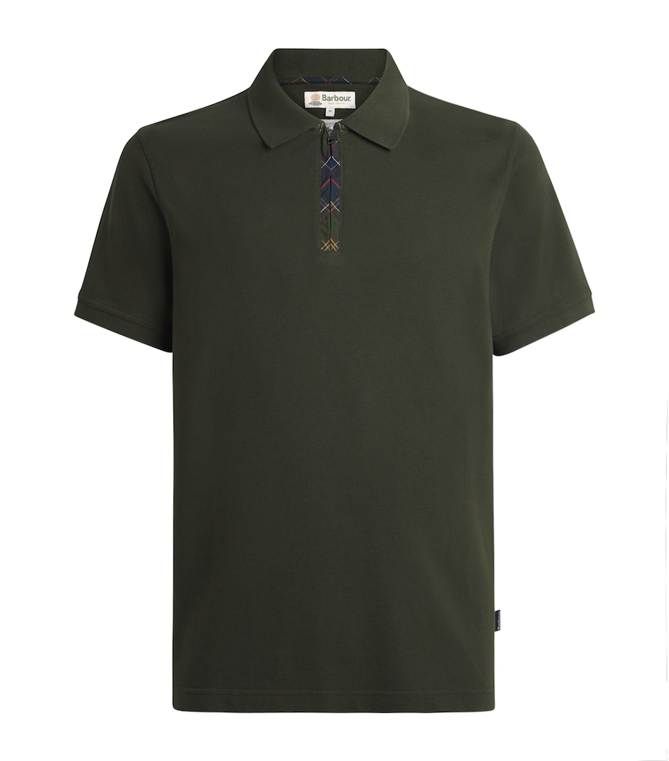 Barbour Mens Cotton Stately Polo Shirt Sage