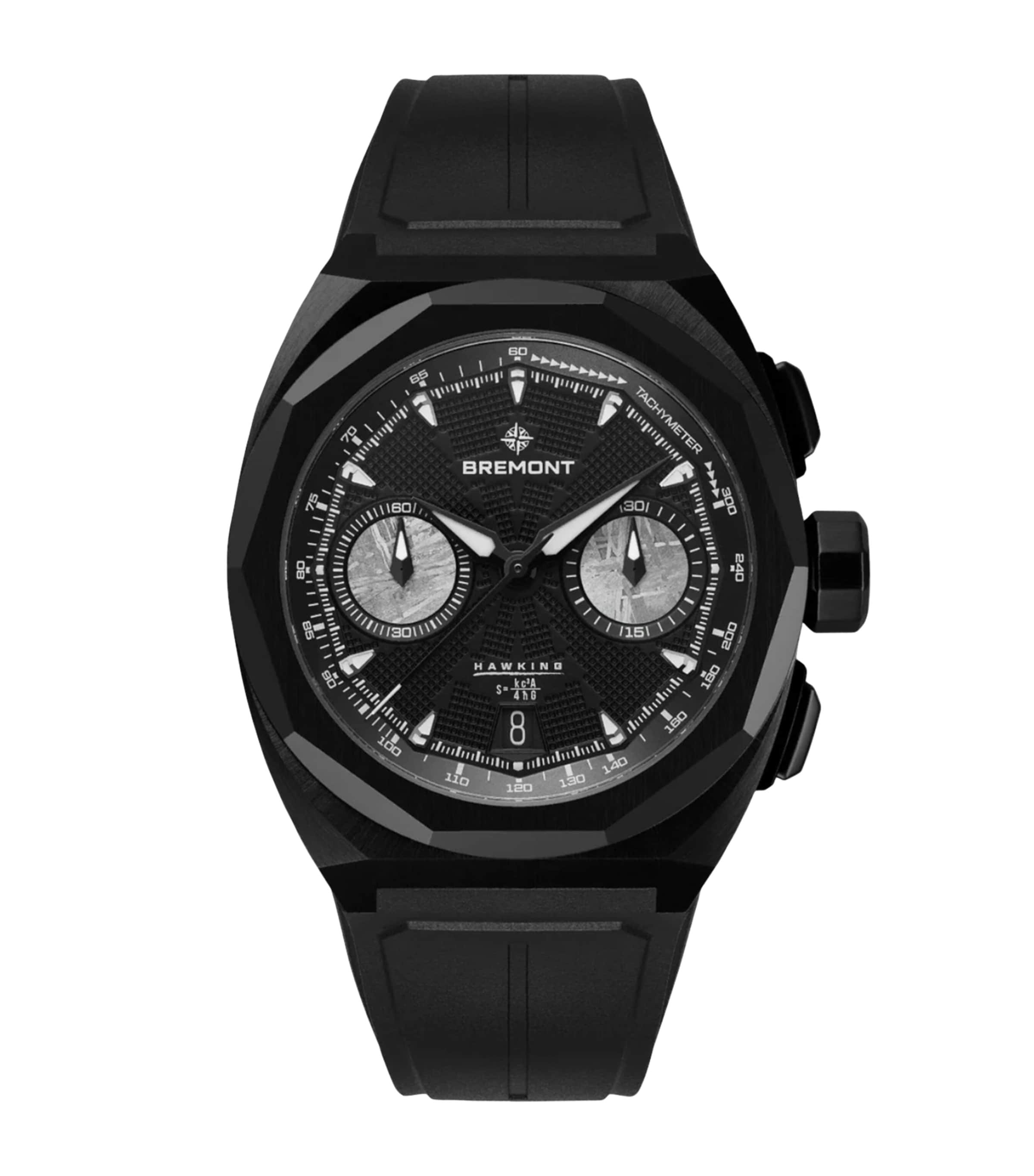 Bremont Stainless Steel Supernova Hawking Chronograph Watch 41mm Black