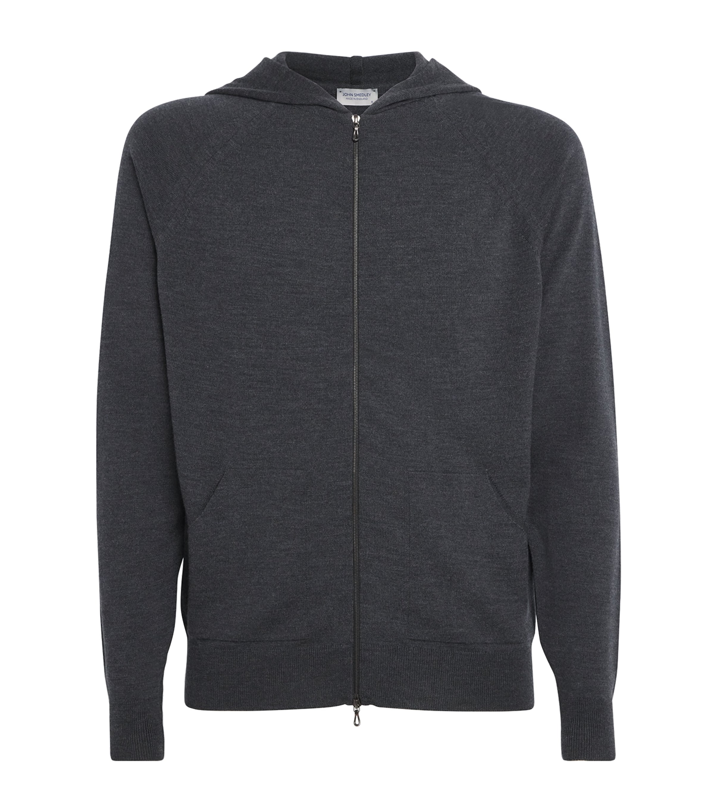 Extra Fine Merino Wool Carty Zip-Up Hoodie