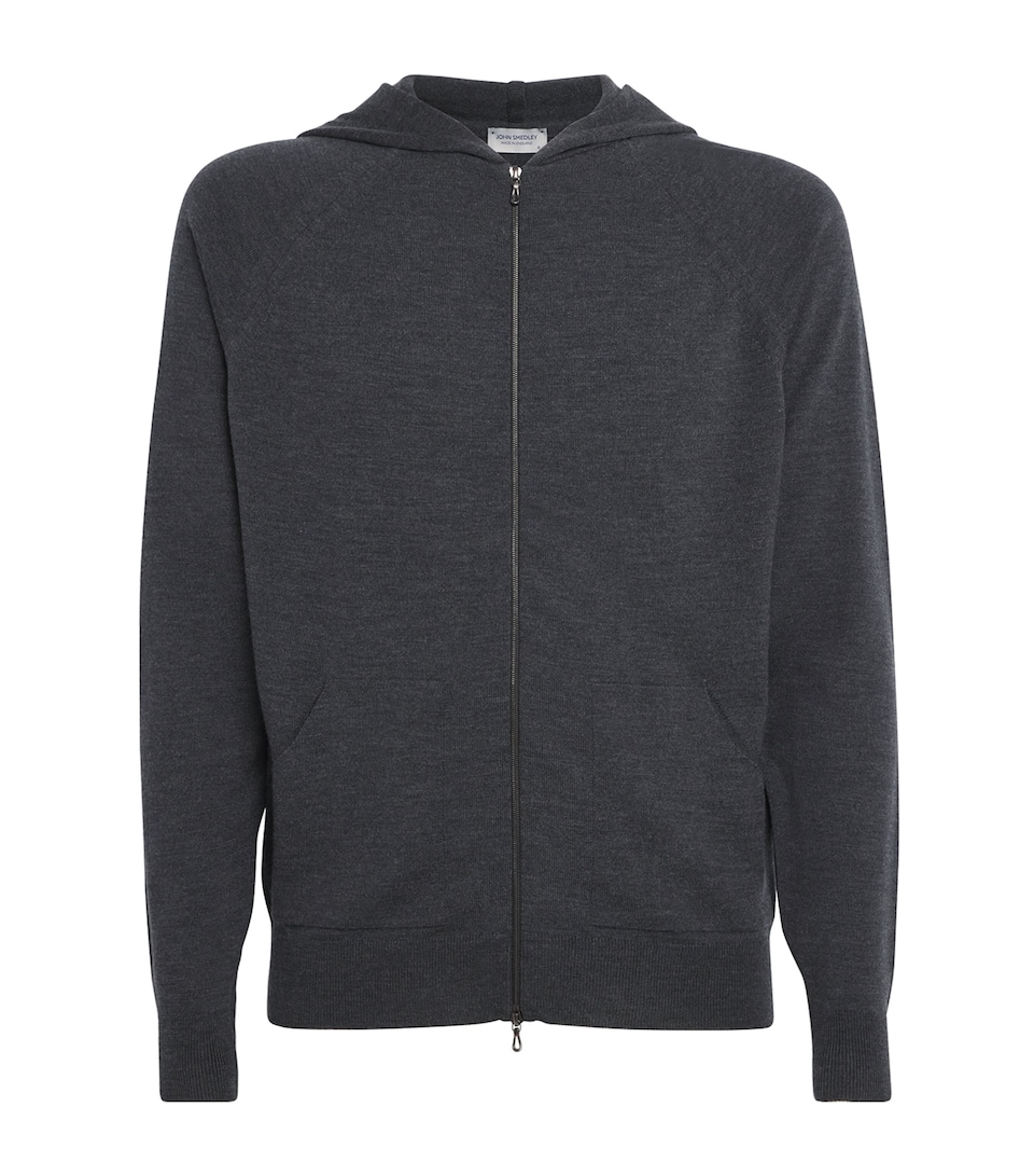 Extra Fine Merino Wool Carty Zip-Up Hoodie