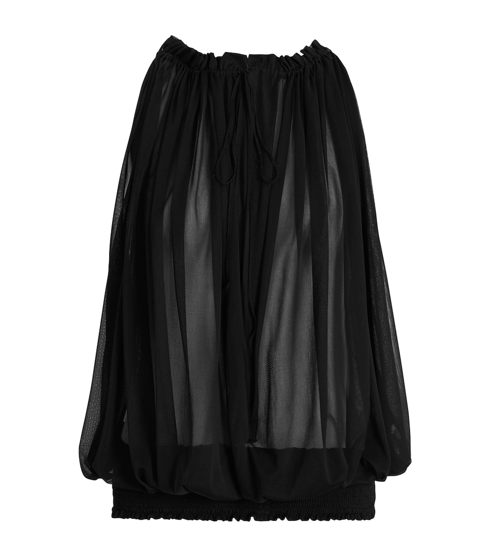 Balmain Womens Muslin Sleeveless Top Noir