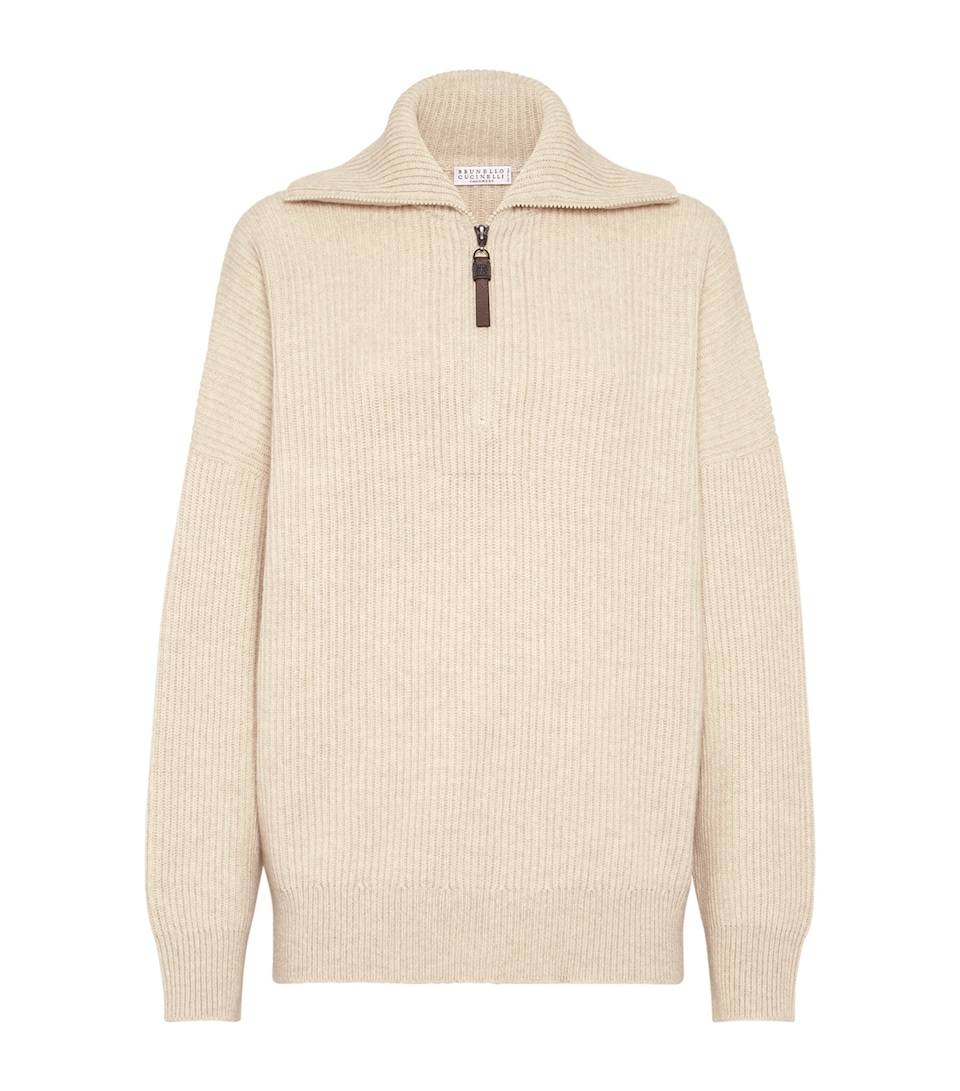 Cashmere Quarter-Zip Sweater