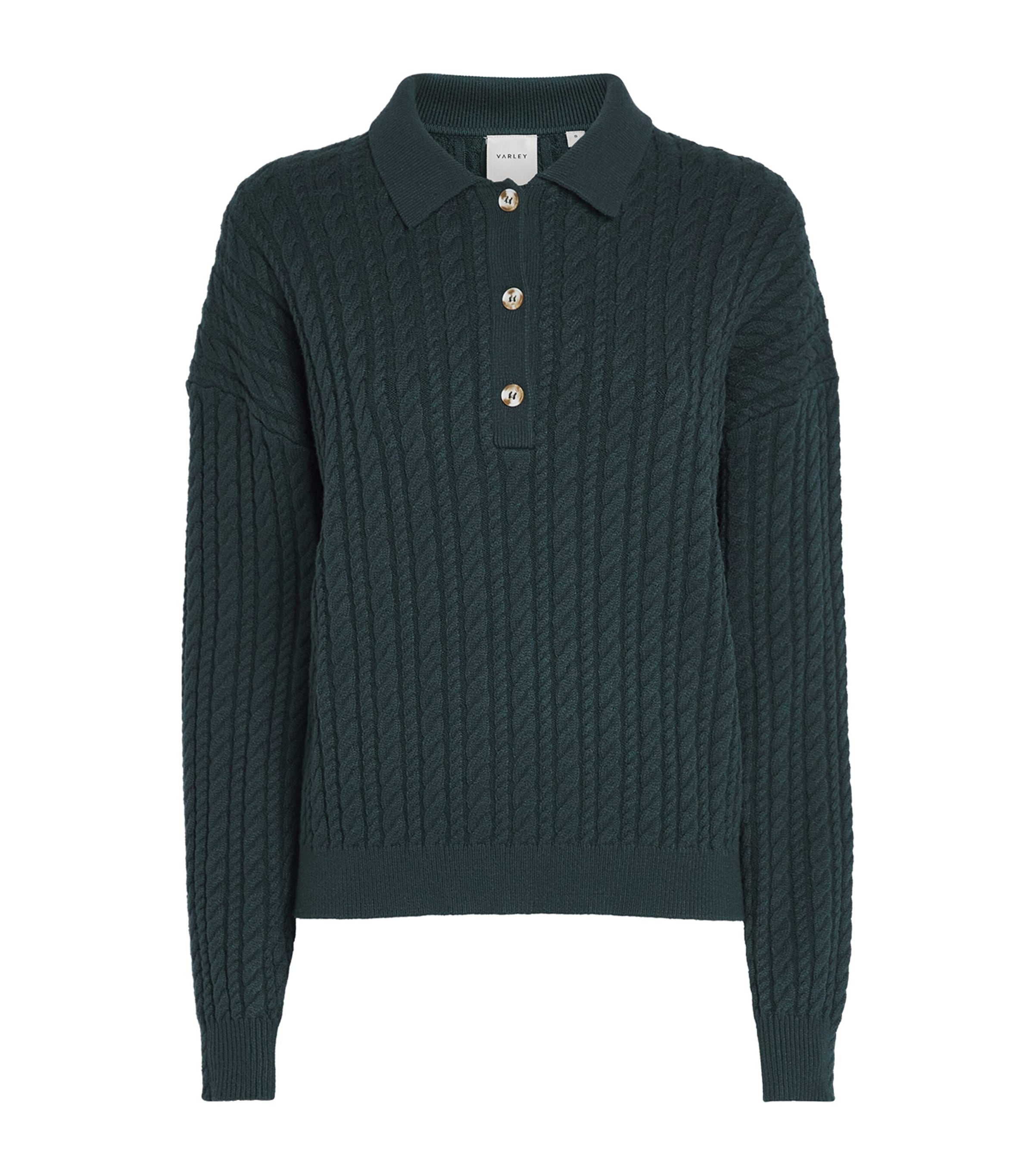 Varley Womens Dottie Polo Sweater Ponderosa Pine