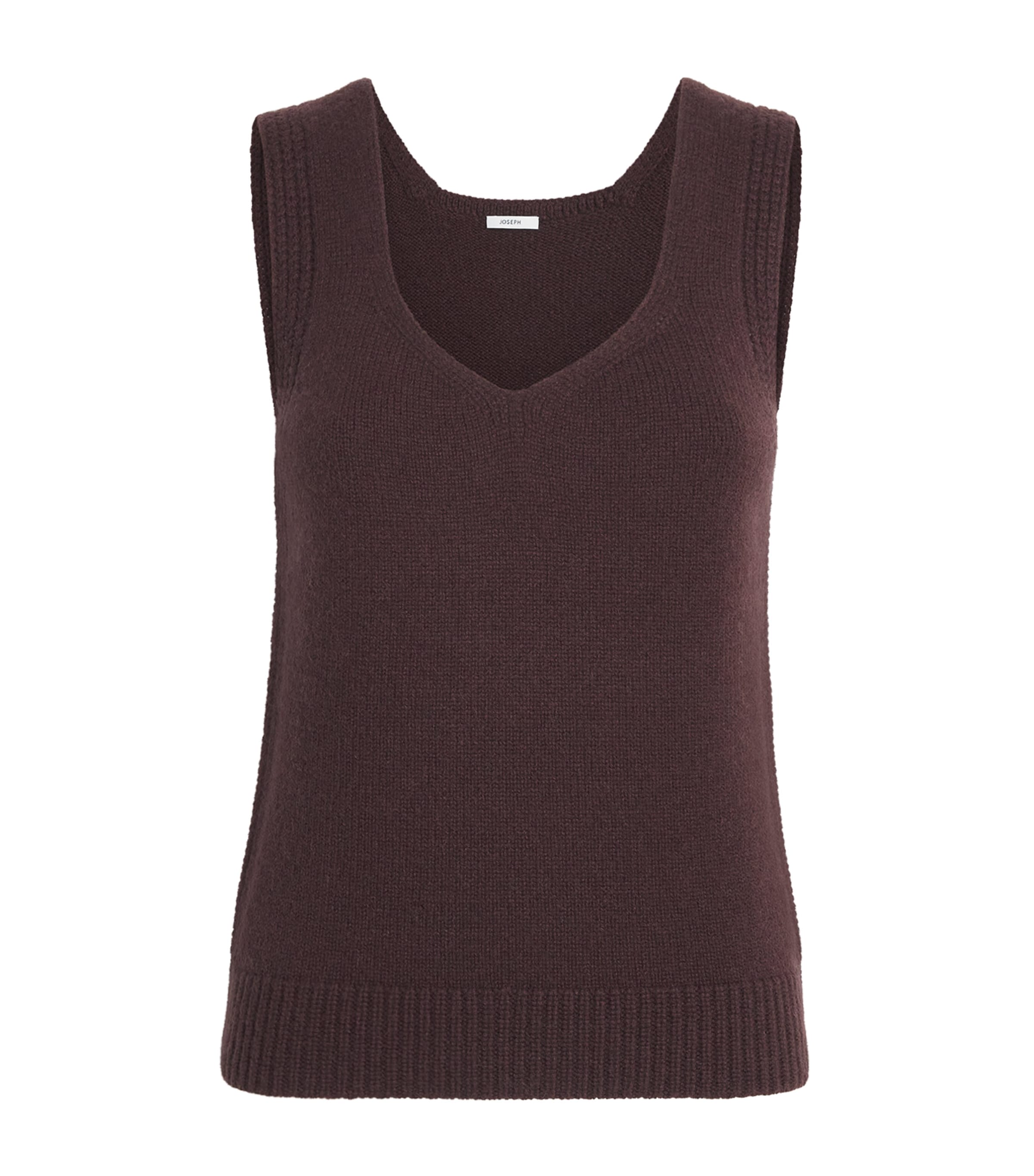 Joseph Womens Cashmere Aba Tank Top Mahogany