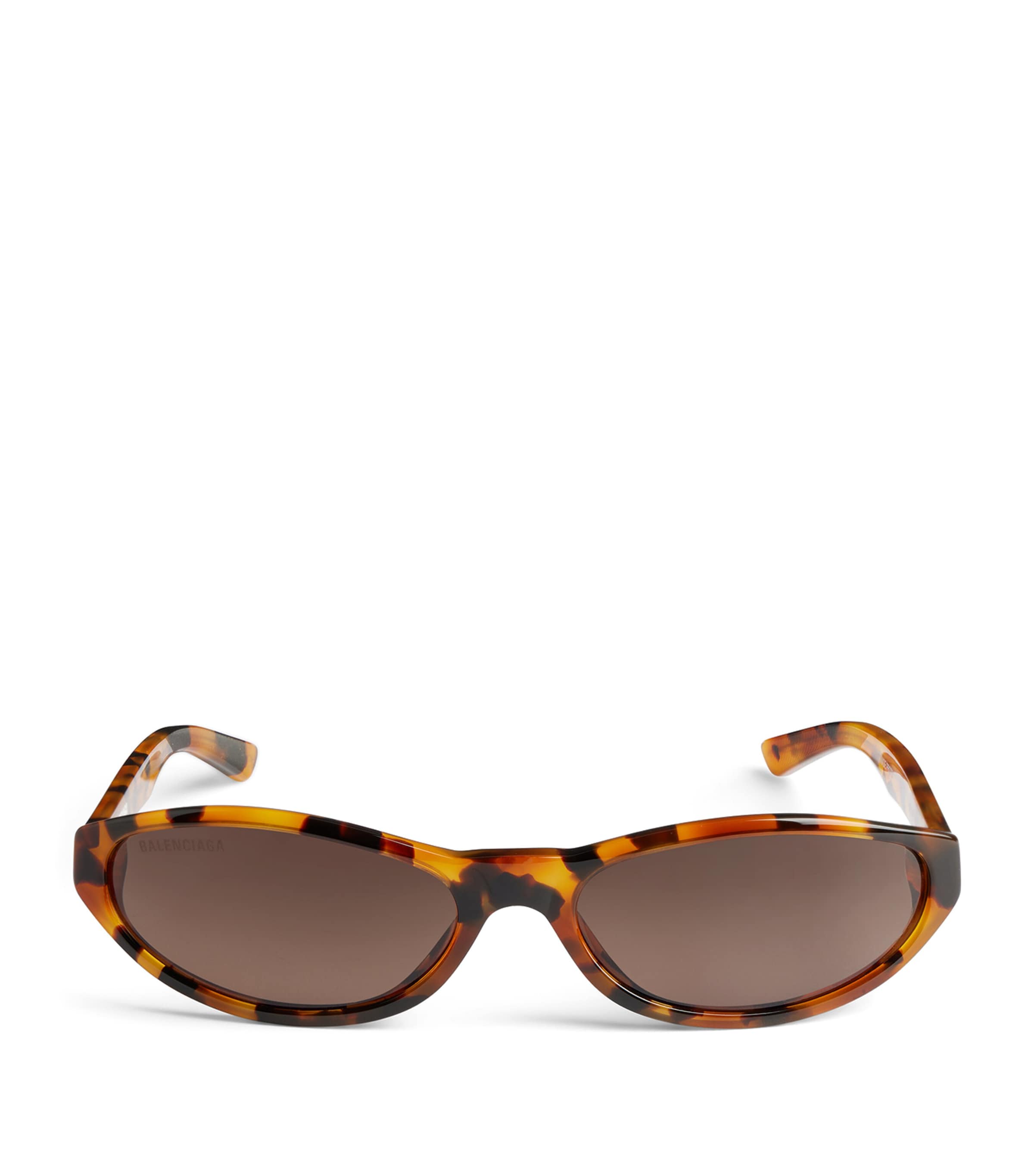 Balenciaga Tortoiseshell Neo Round Sunglasses