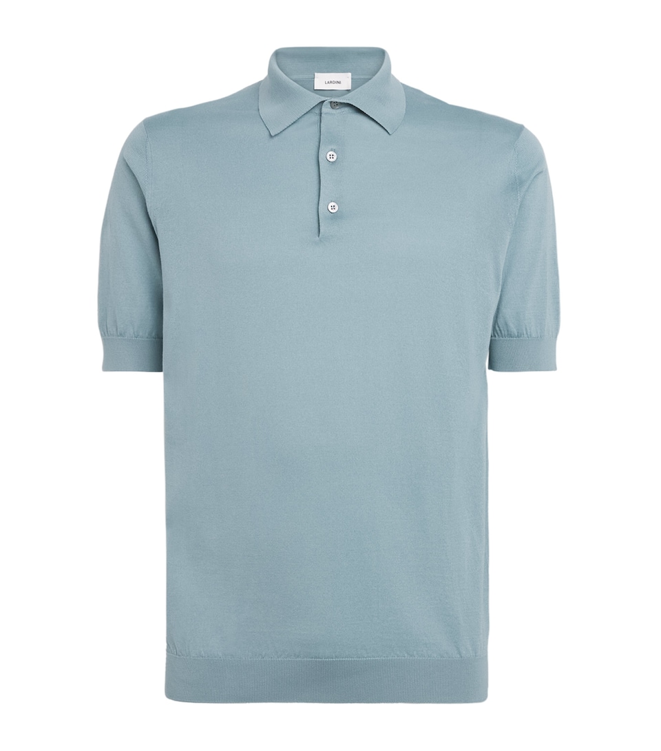 Cotton Knit Polo Shirt