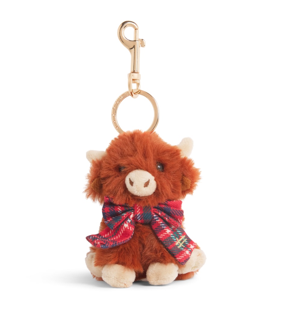 Harrods Highland Cow Plush Keyring (10cm)
