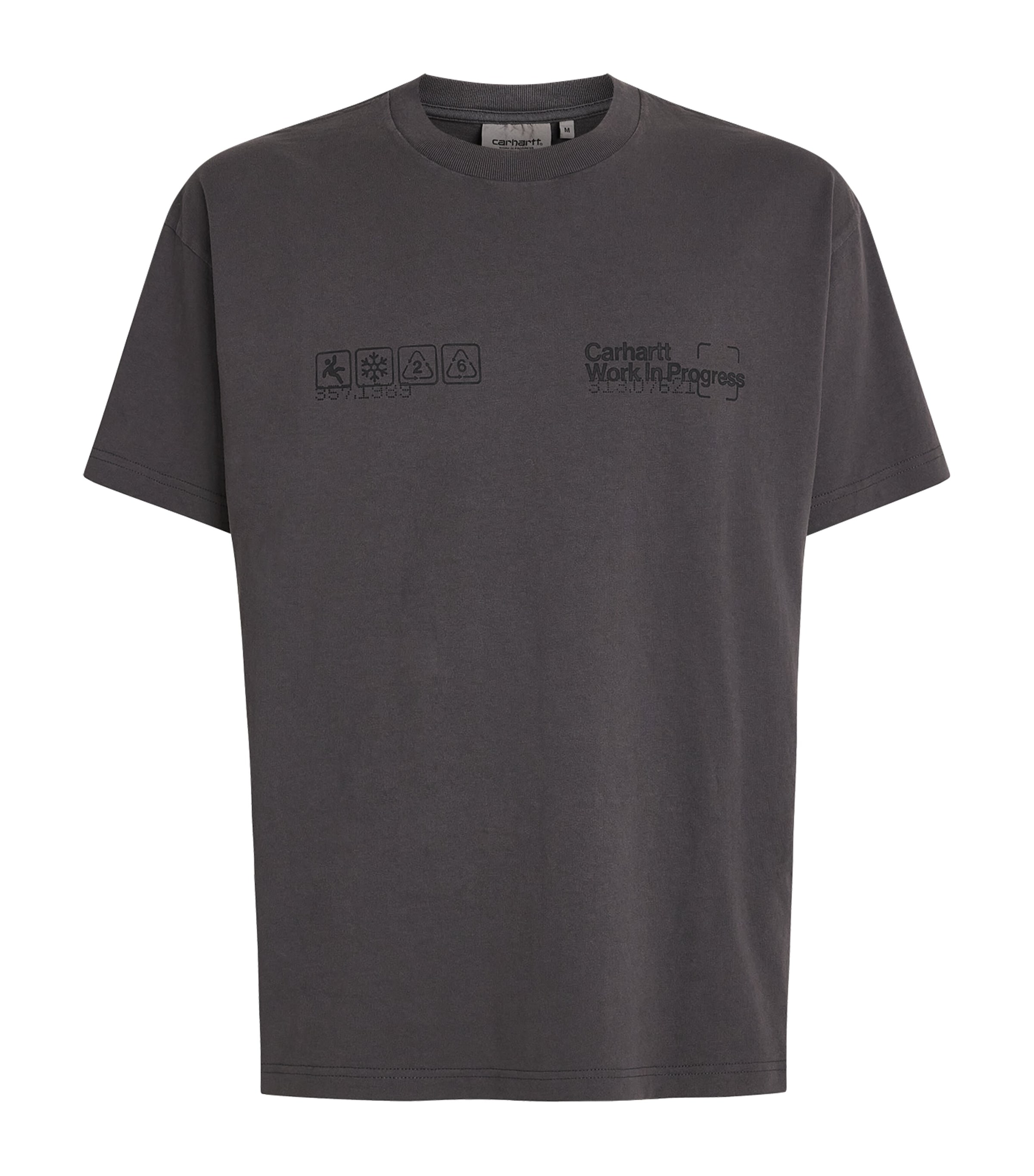 Carhartt WIP Mens Cotton Printed Boxed T-Shirt Soot