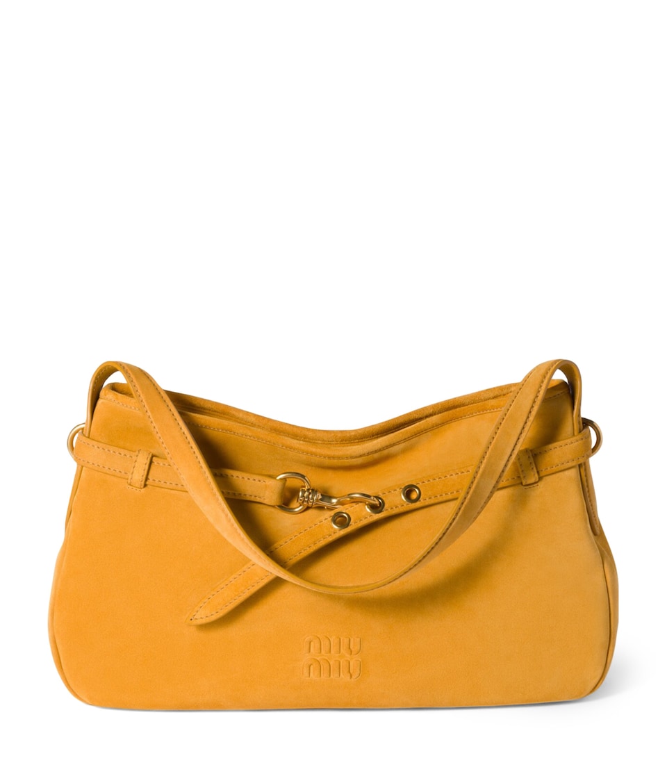 Miu Miu Suede Aventure Shoulder Bag