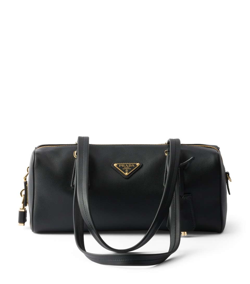 Medium Leather Top-Handle Bag