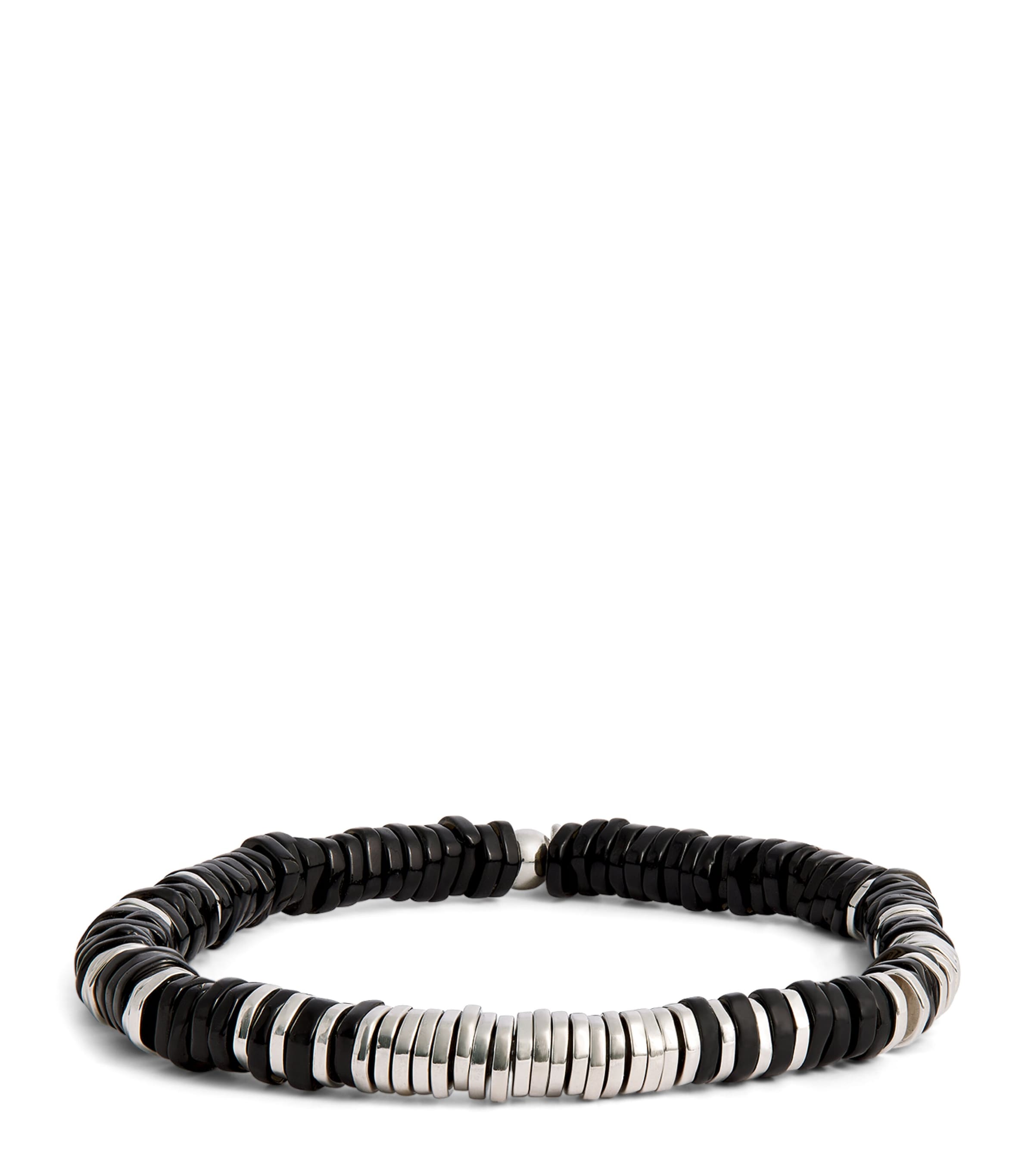 Tateossian Agate and Sterling Silver Bracelet Silver