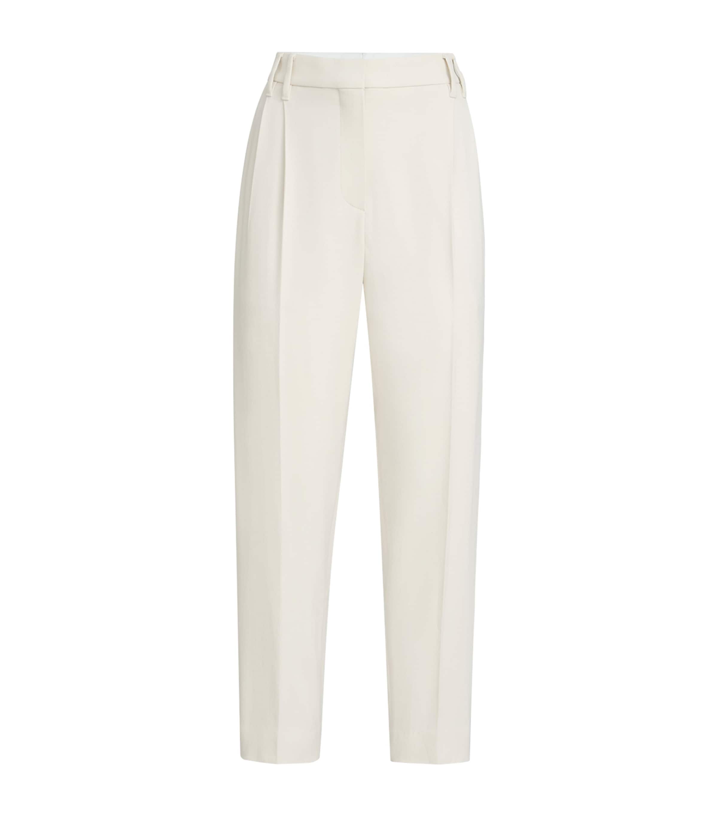 Brunello Cucinelli Womens Comfort Viscose Couture Twill Slouchy Trousers