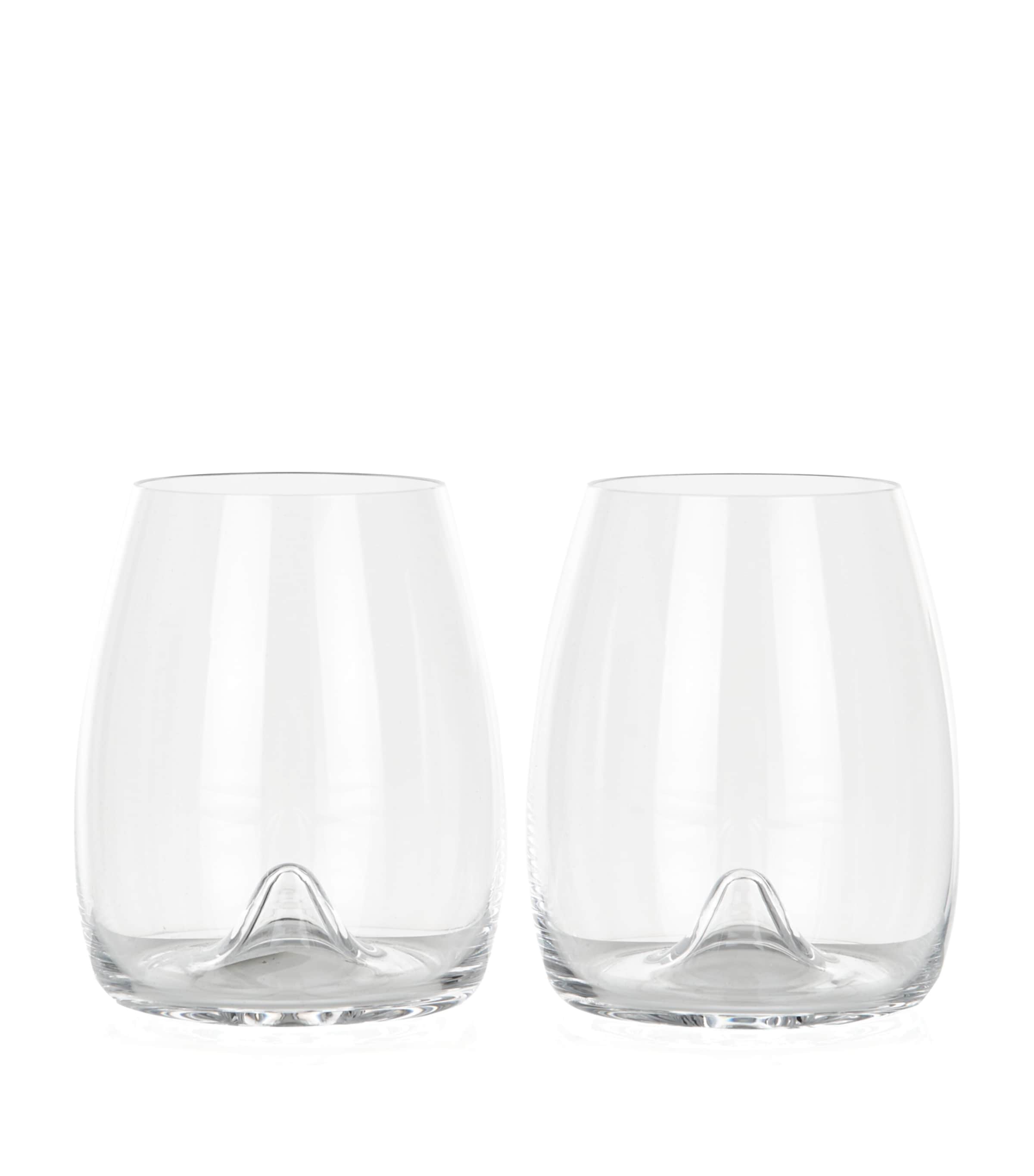 Set of 2 Elegance Stemless Wine Glasses